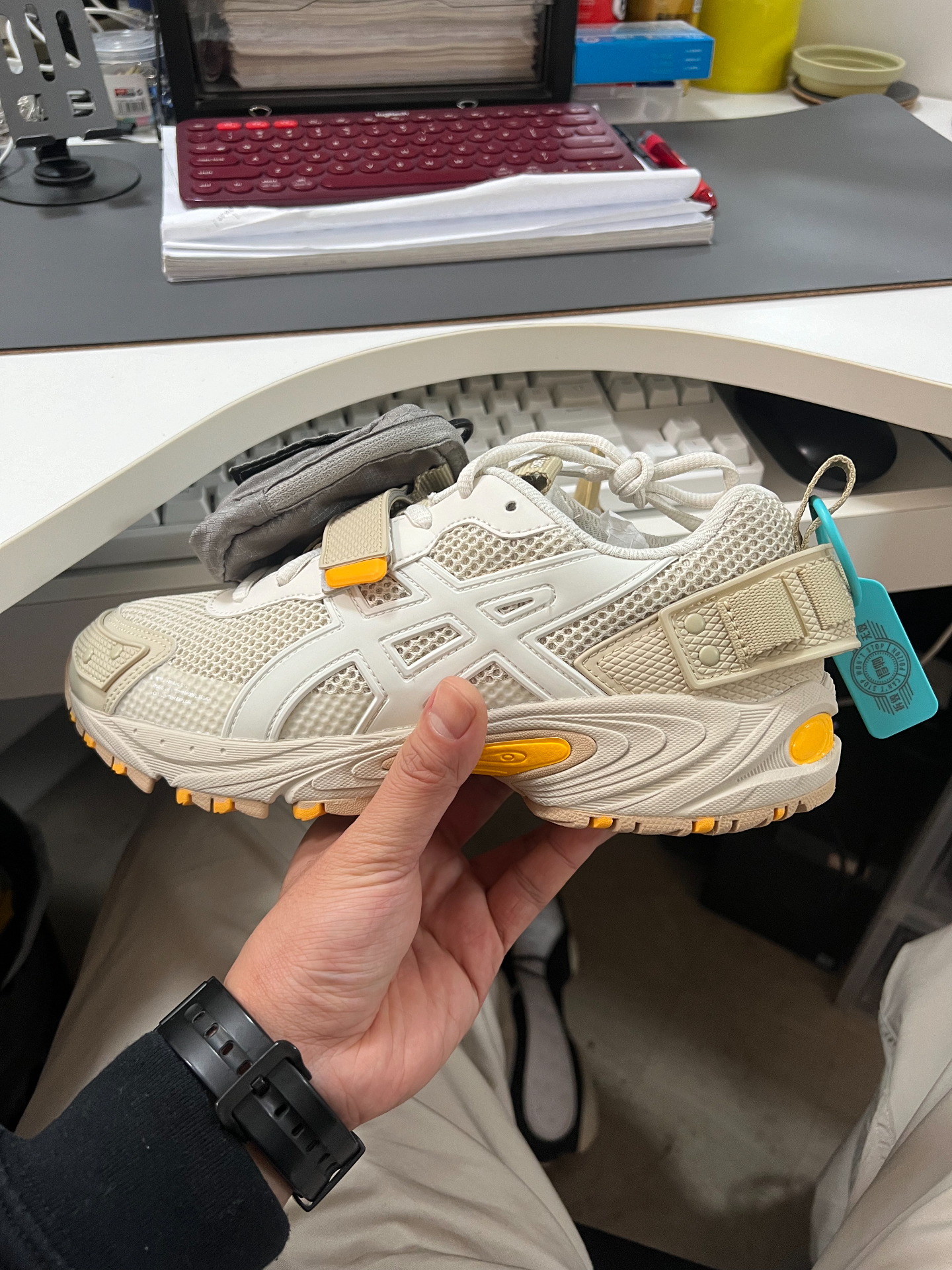 custom review-Asics Gel Kahana TR V3 Low Топ Casual Унисекс Белый Коричневый