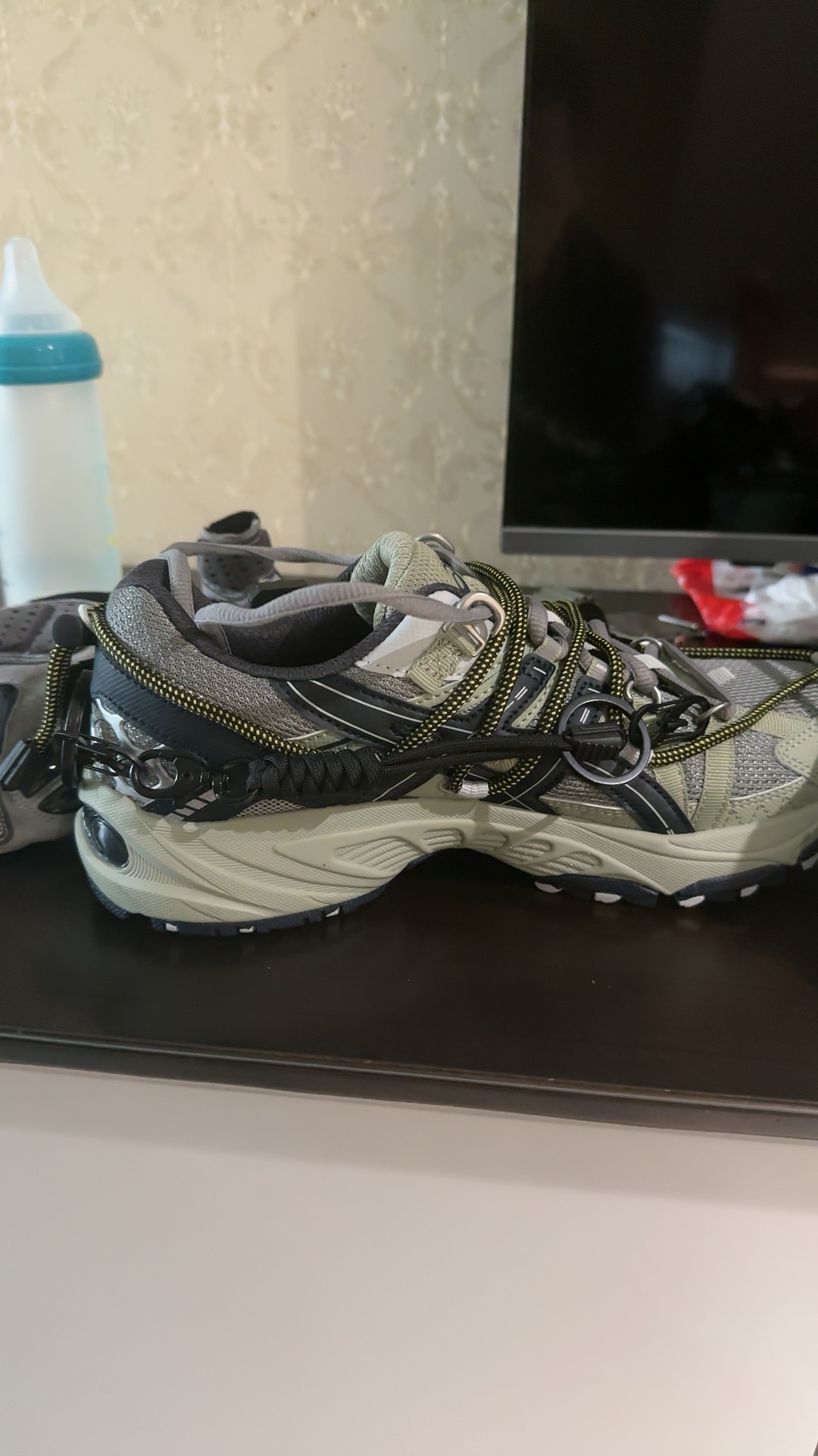 custom review-Asics Gel Kahana TR V2 Текстиль Кожа Низкий Верх Повседневная Обувь Унисекс Шалфейно-Зеленый