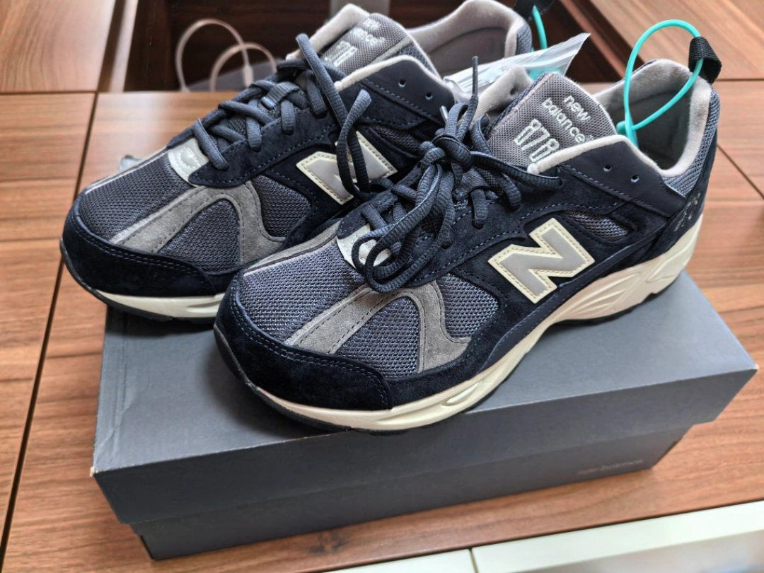 custom review-New Balance NB 878 Амортизация устойчивость к истиранию дышащий верх низкий топ повседневный унисекс синий серый