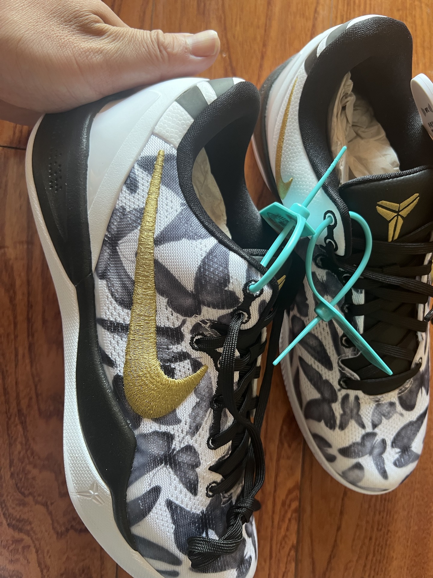 custom review-Nike Kobe 8 Low Топ Баскетбольные Кроссовки Унисекс Белый Золото Черный