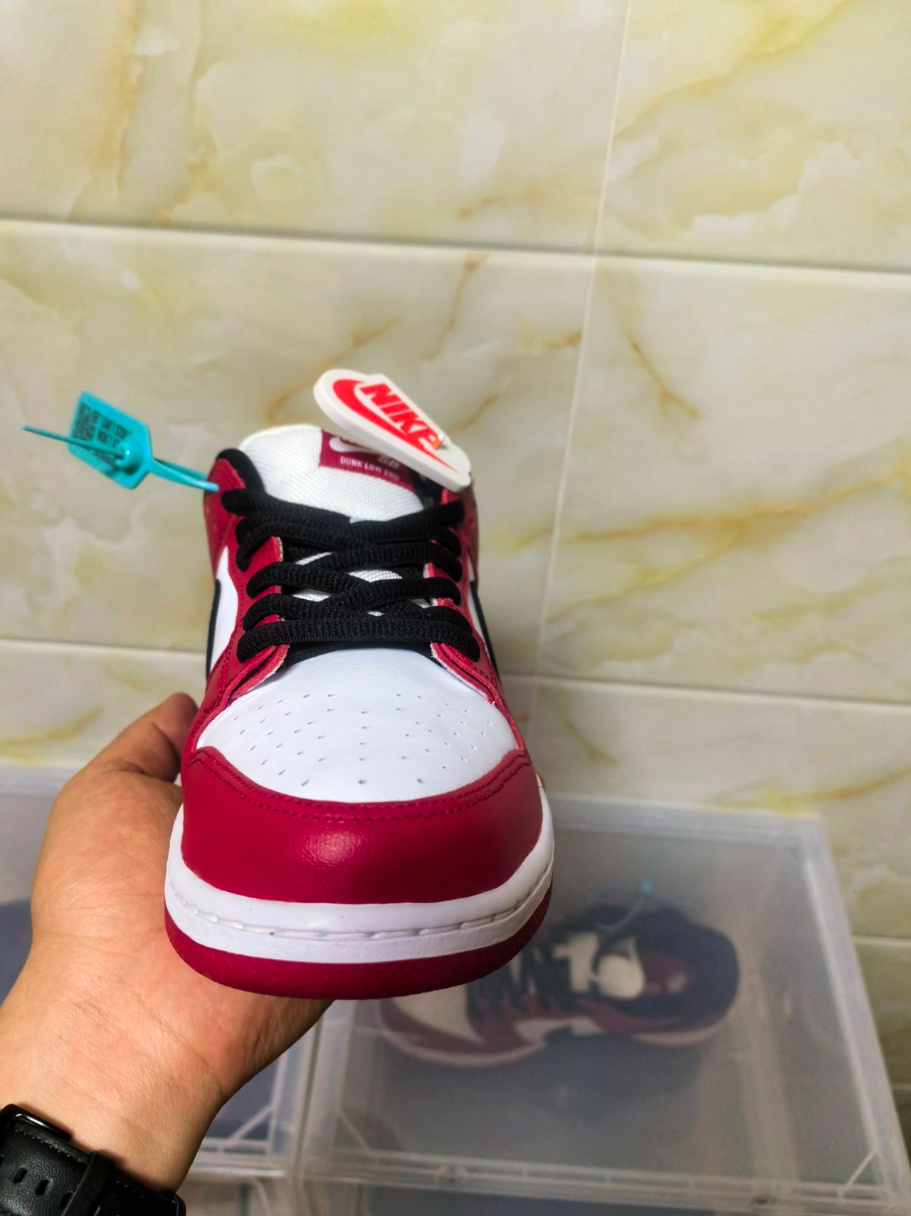 custom review-Nike Dunk SB Pro 'Чикаго' Low Скейтборд Кроссовки Unisex Черный Белый Красный