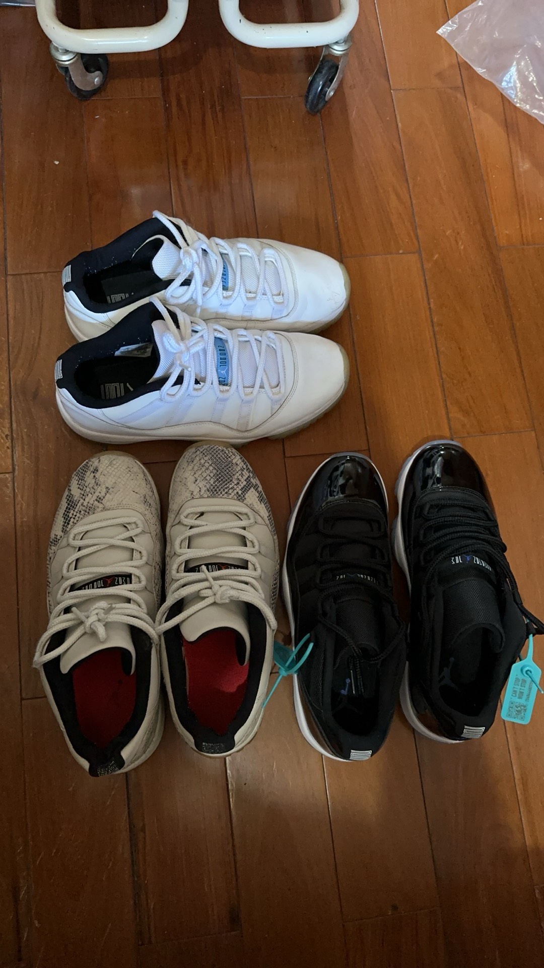 custom review-Jordan Air Jordan 11 Retro Low 'Space Jam' Low Top Винтажные баскетбольные кроссовки Мужской Черный Белый