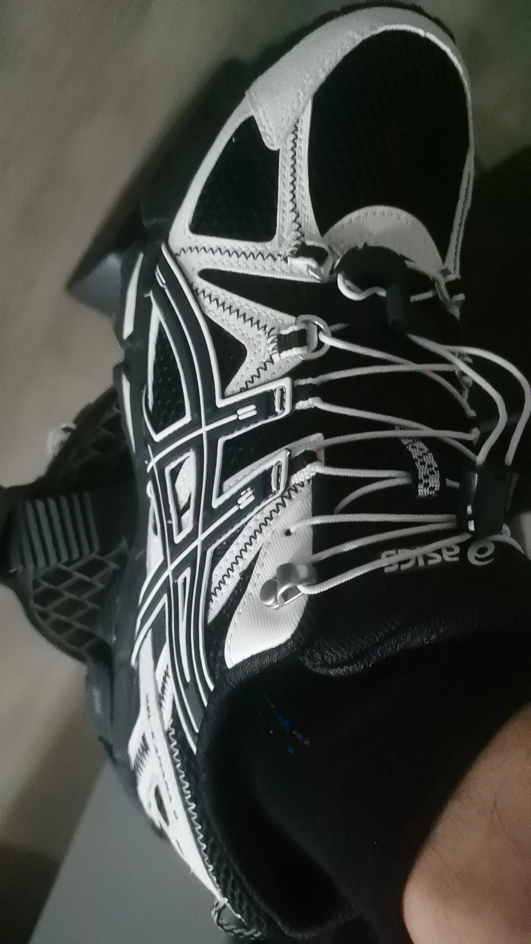 custom review-ASICS Гель Kahana 8 FL Беговые кроссовки Низкий Топ Черный Белый Мужской