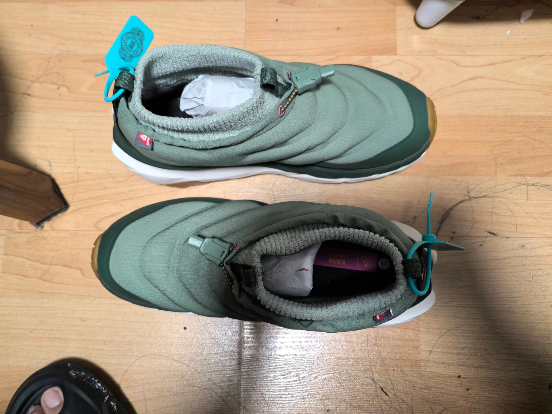 custom review-HOKA ONE ONE Kaha 2 Slip-resistant Abrasion-resistant Thermal MID Top Hiking Shoes Unisex Green HOKA ONE ONE Kaha 2 Противоскользящий Износостойкий Термический MID Топ Походная обувь Унисекс Зеленый