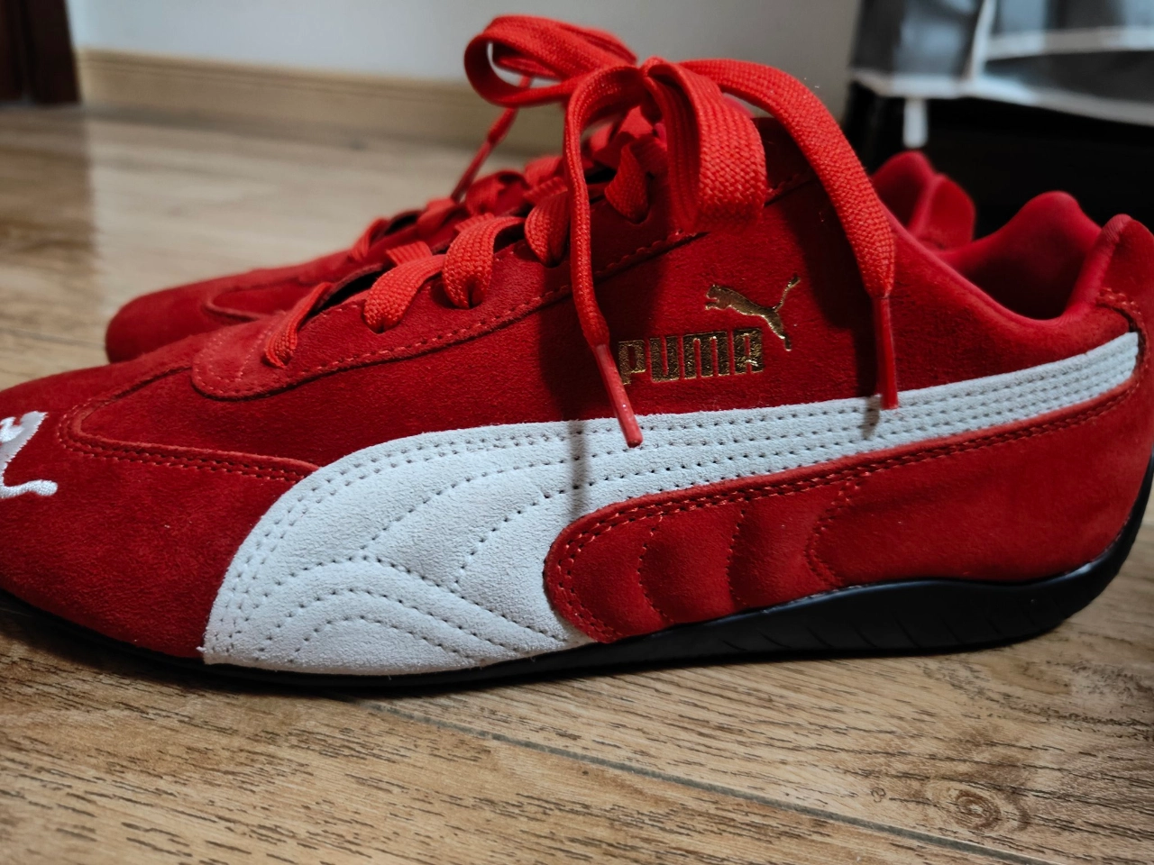 custom review-PUMA Speedcat Go OG Устойчивые к истиранию Низкие Кроссовки для тренировок Унисекс Пламя Красный