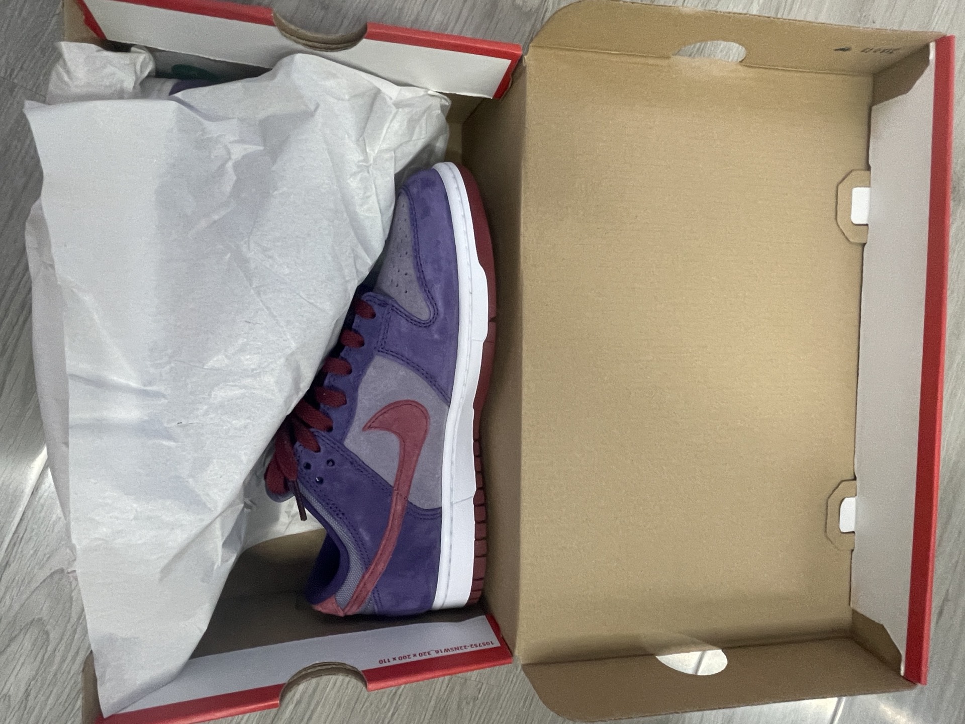 custom review-Nike Dunk Low Топ Скейтборд Кроссовки Унисекс Малиновый Фиолетовый Выпуск 2024