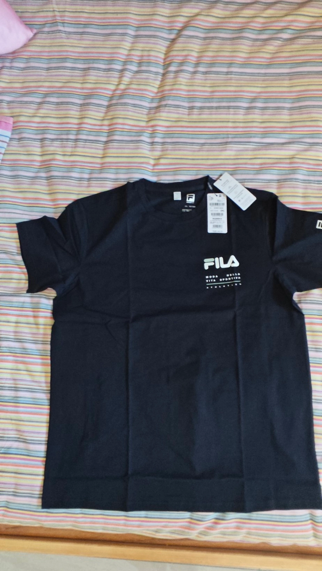印花字母圆领套头短袖t恤 #我在得物买的第二斐乐 #和fila去跑步