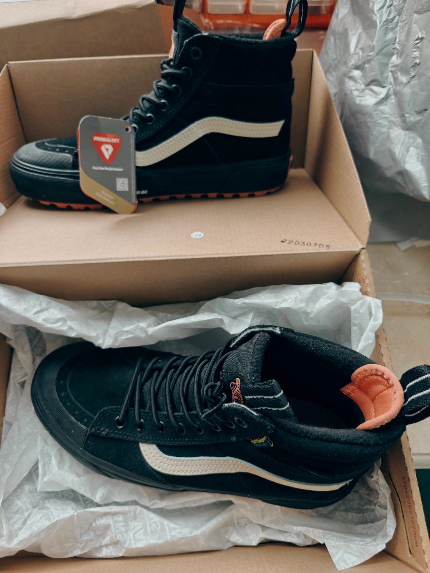 custom review-Vans MTE Sk8 HI Водонепроницаемый Устойчивый к истиранию MID Верх Альпинистская Обувь Унисекс Черный