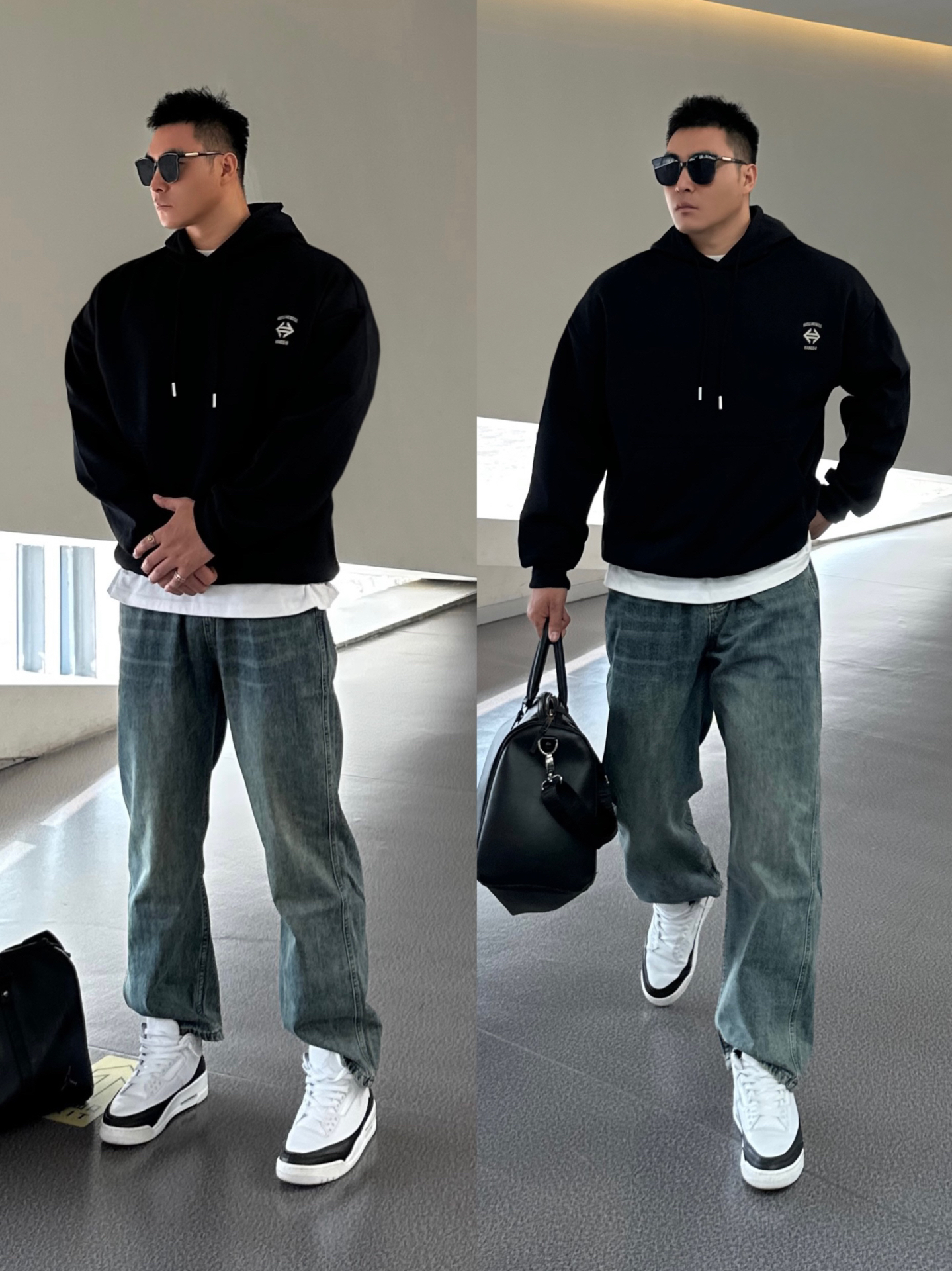 ootd|⚫️🆒90kg男生美式卫衣穿搭|简简单单就很帅