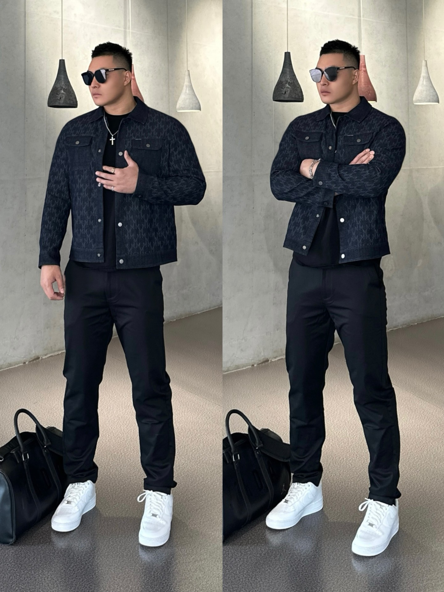 ootd|⚫️🧊180➕男生复古休闲夹克穿搭|简约通勤