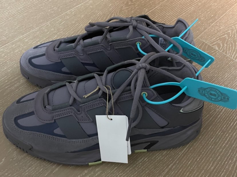 custom review-Adidas Originals Niteball Slip Resistant Abrasion Resistant Низкий Топ Повседневная Обувь Унисекс Серый