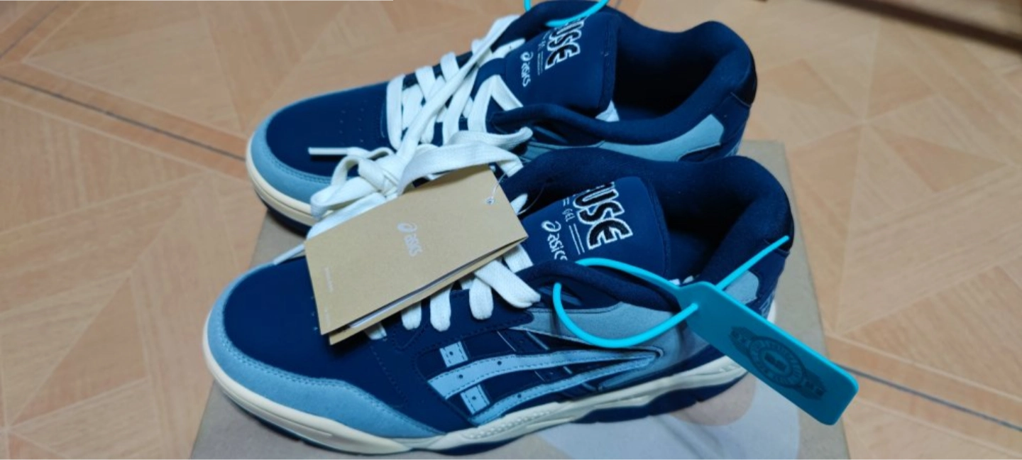 custom review-Asics Гель Fuse Low Топ Винтажные Баскетбольные Кроссовки Унисекс Темно-Синий