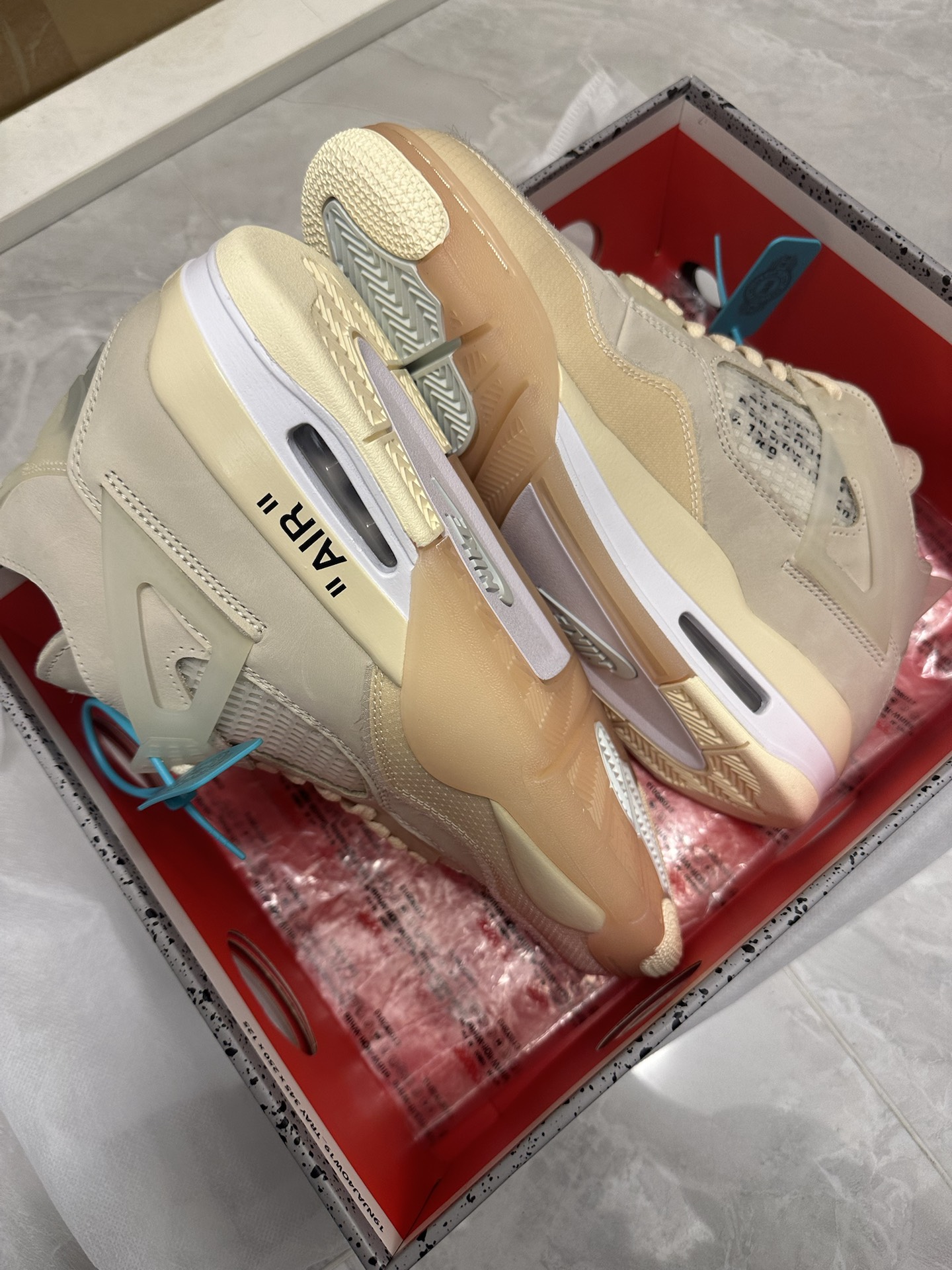 custom review-Jordan 4 Retro 'Off White Sail' Women's