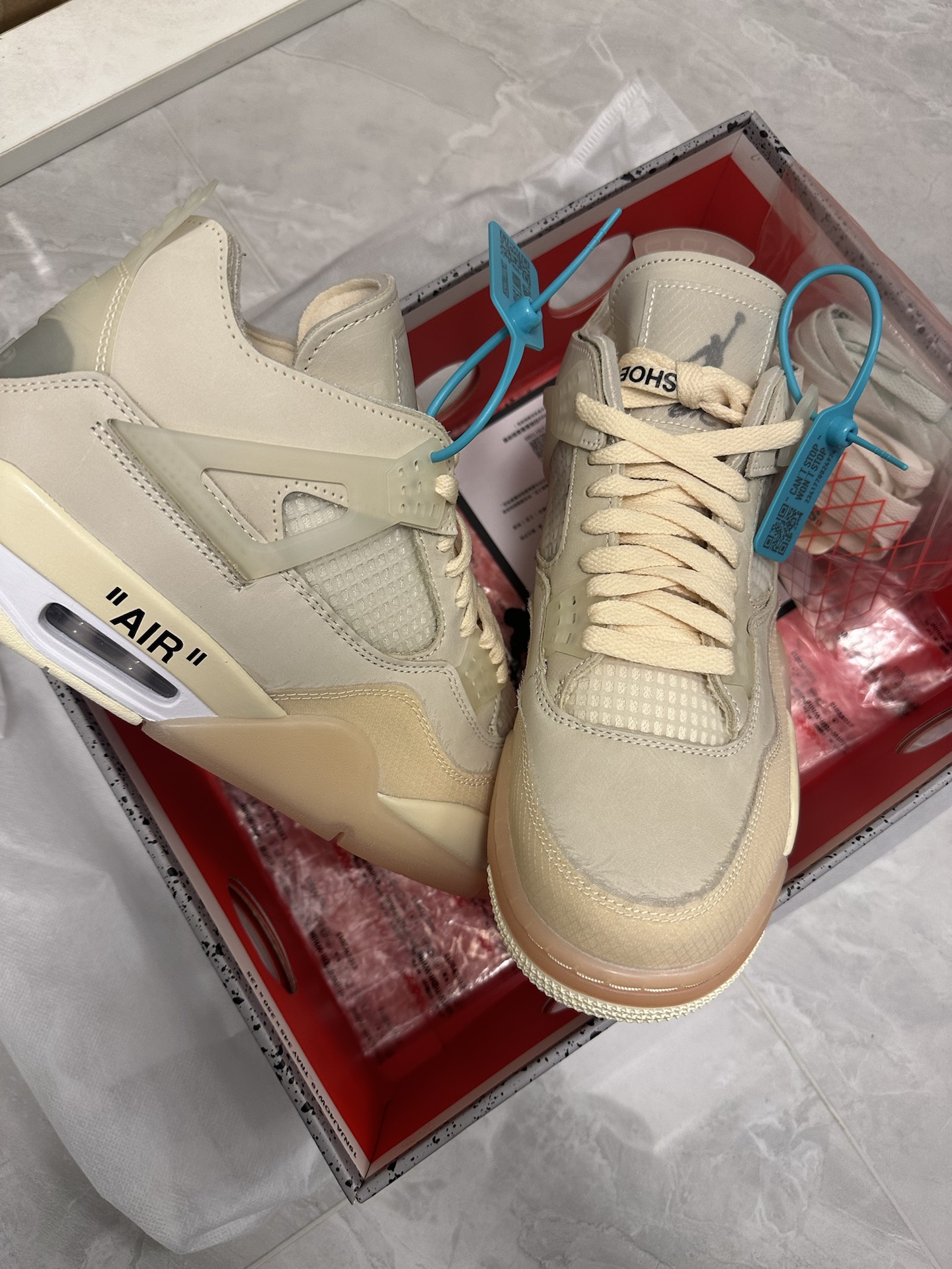 custom review-Jordan 4 Retro 'Off White Sail' Women's