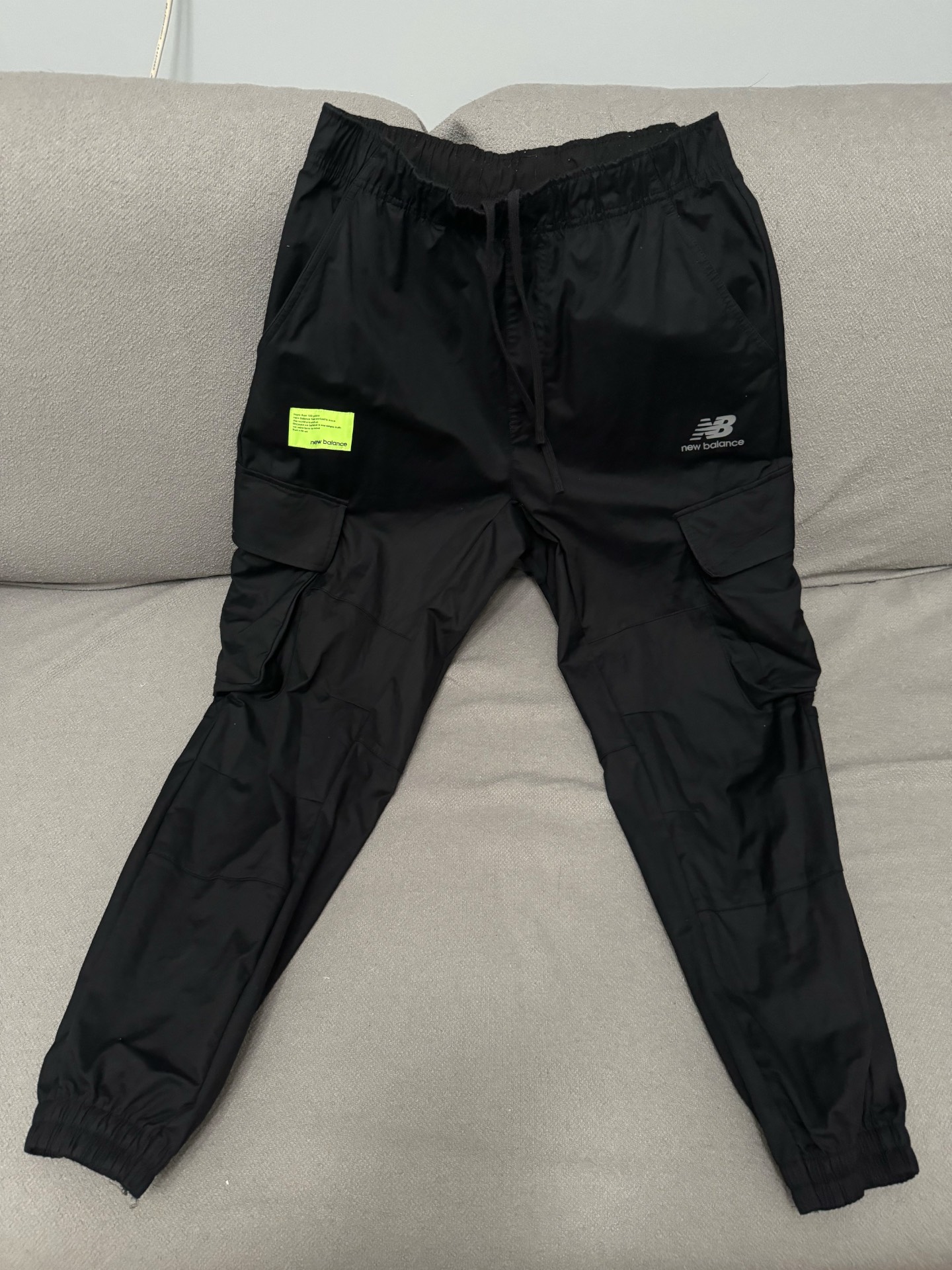 custom review-New Balance совместный бренд Вязаные тренировочные штаны Мужские Черные
