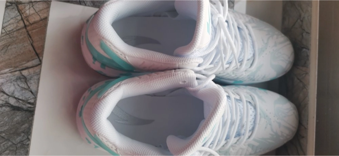 custom review-Anta KT3 Thompson Team Cushioning Anti-Slip And Wear-Resistant High-Top Basketball Shoes White Blue