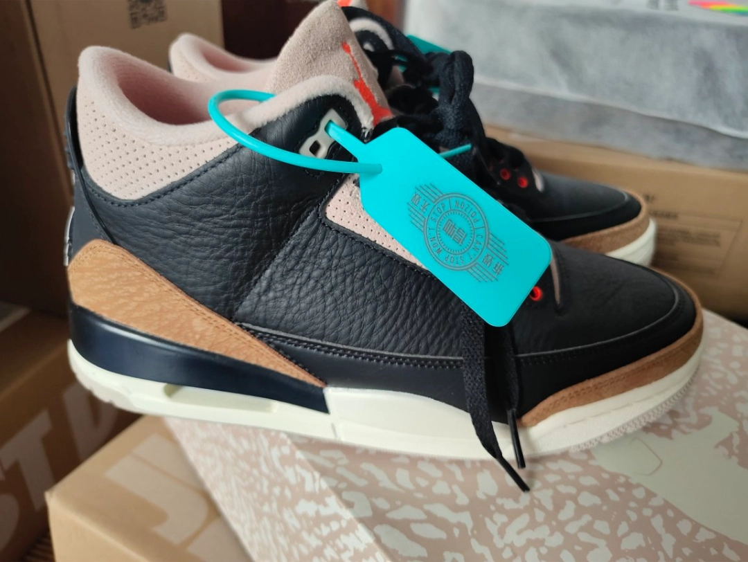 custom review-Jordan Air Джордан 3 Ретро 'Пустыня Слон' MID Топ Винтажные баскетбольные кроссовки Мужской Черно-коричневый