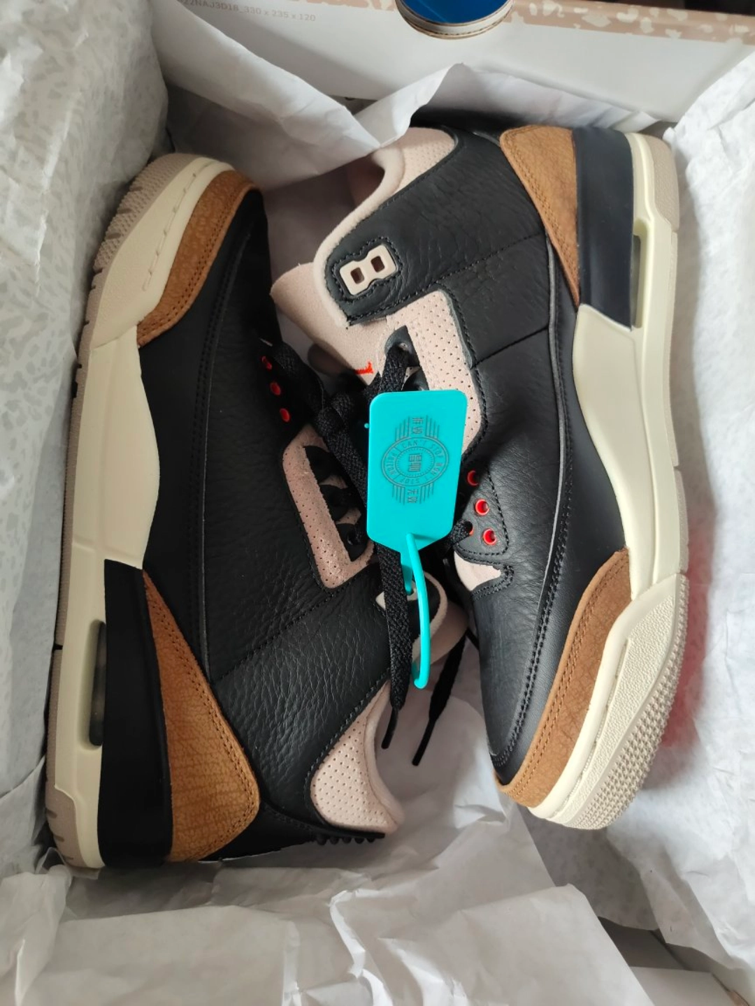 custom review-Jordan Air Джордан 3 Ретро 'Пустыня Слон' MID Топ Винтажные баскетбольные кроссовки Мужской Черно-коричневый