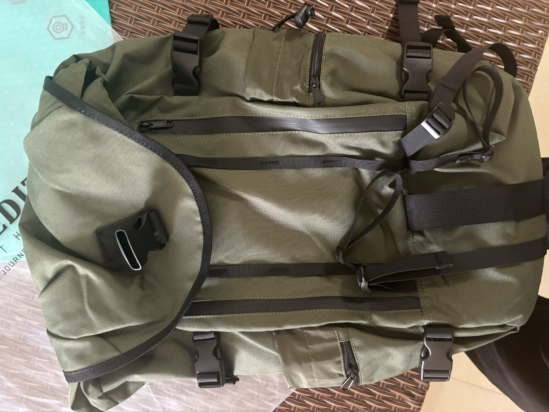 custom review-MYEDITION 18 27L Outdoor Backpack Oxford Army Green Unisex