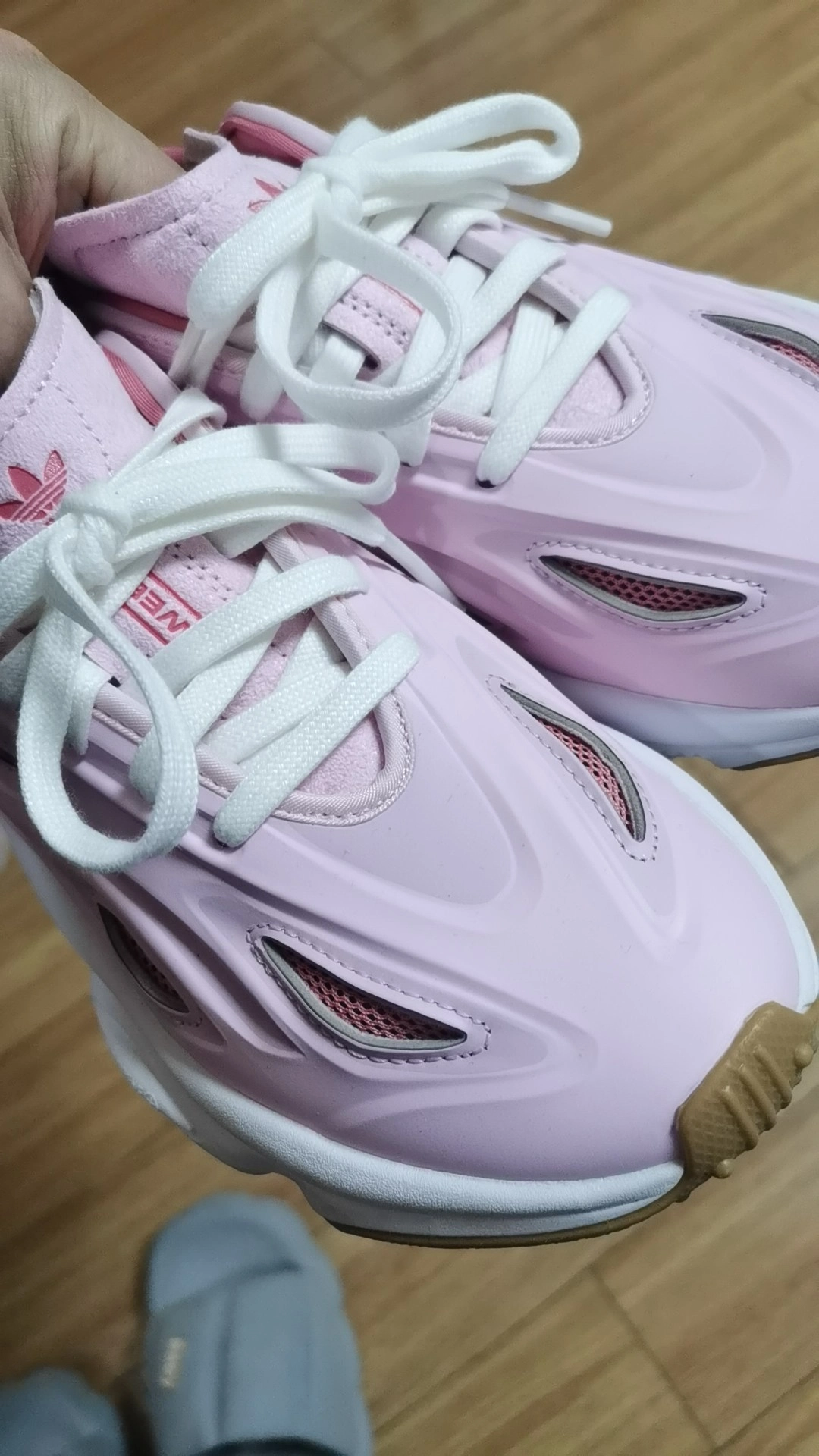 custom review-Adidas Originals Противоскользящая Устойчивая к истиранию Низкая Повседневная Обувь Женская Мягкий Розовый