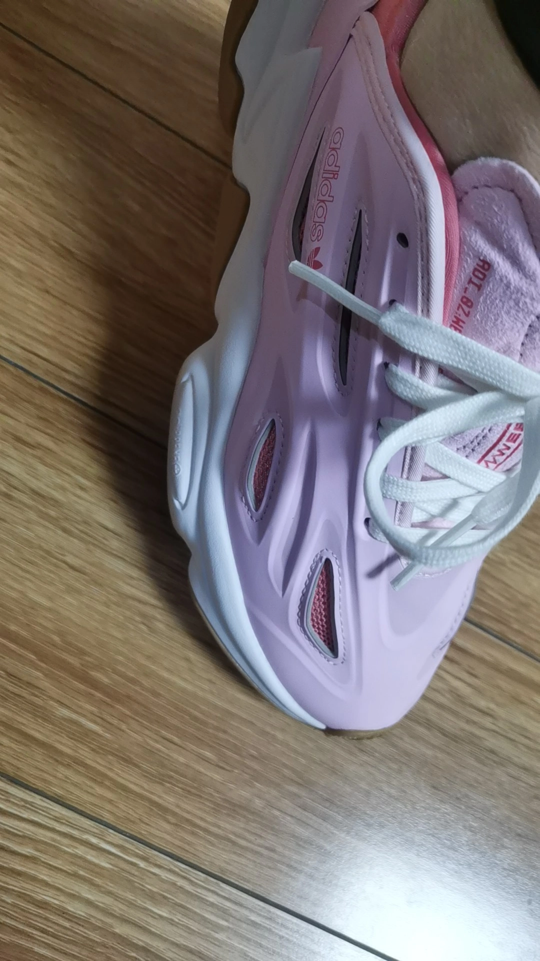 custom review-Adidas Originals Противоскользящая Устойчивая к истиранию Низкая Повседневная Обувь Женская Мягкий Розовый