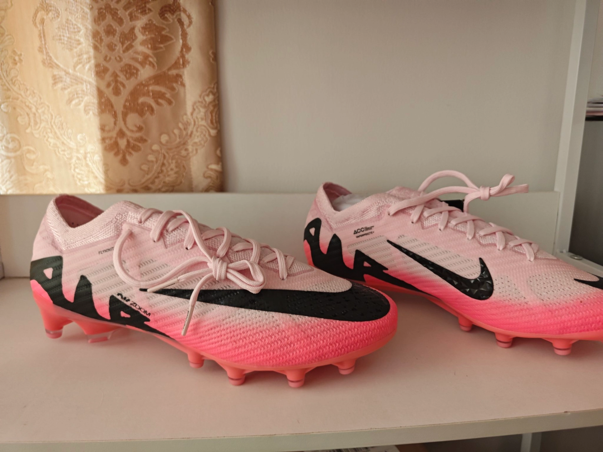 custom review-Nike Air Zoom Vapor 15 AG Искусственная трава Футбольные бутсы Унисекс Розовый