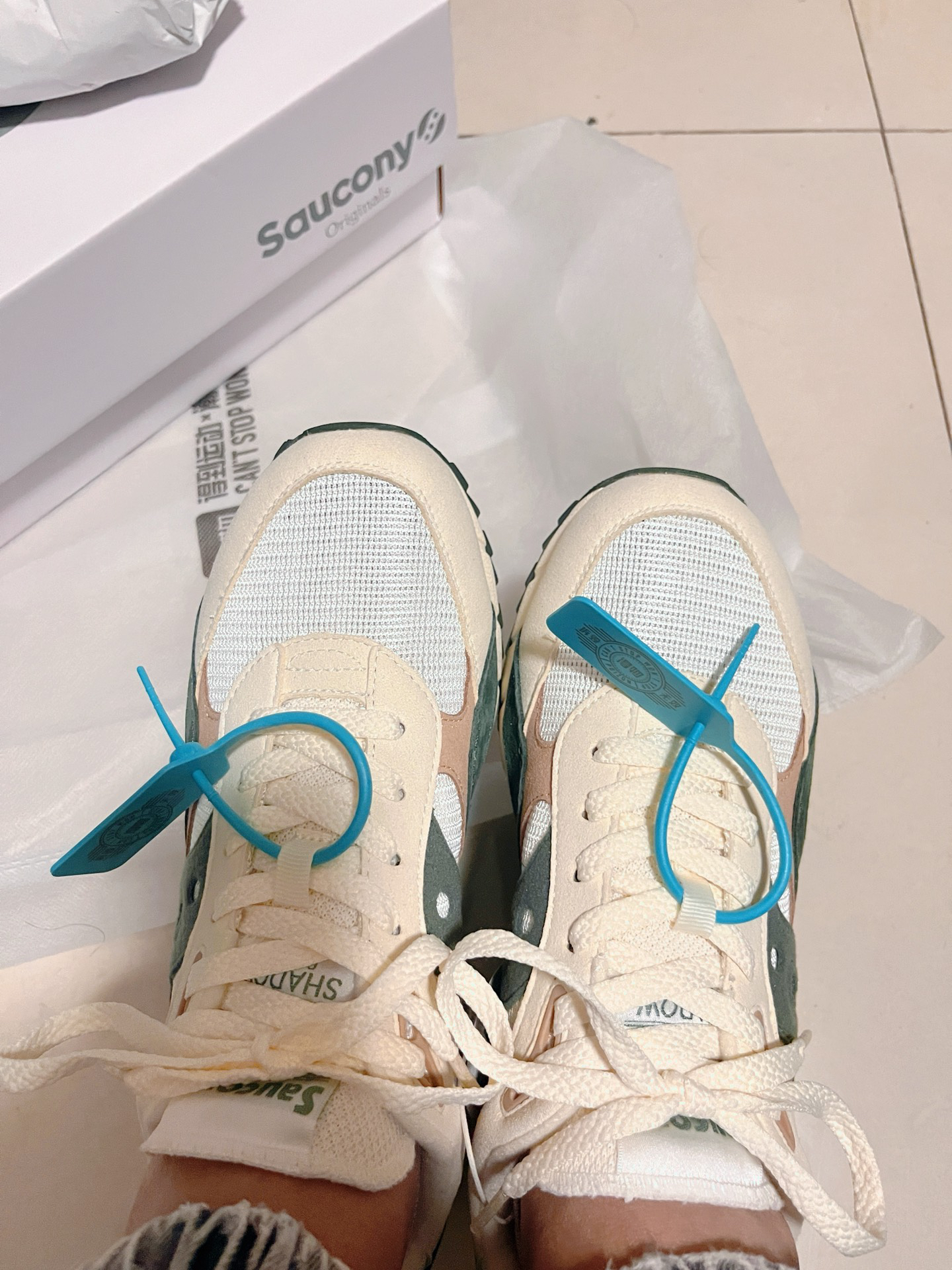 custom review-Saucony Shadow 6000 Anti Bottom Wear Resistant Увеличение Высоты Низкий Топ Беговые кроссовки Унисекс Белый Зеленый