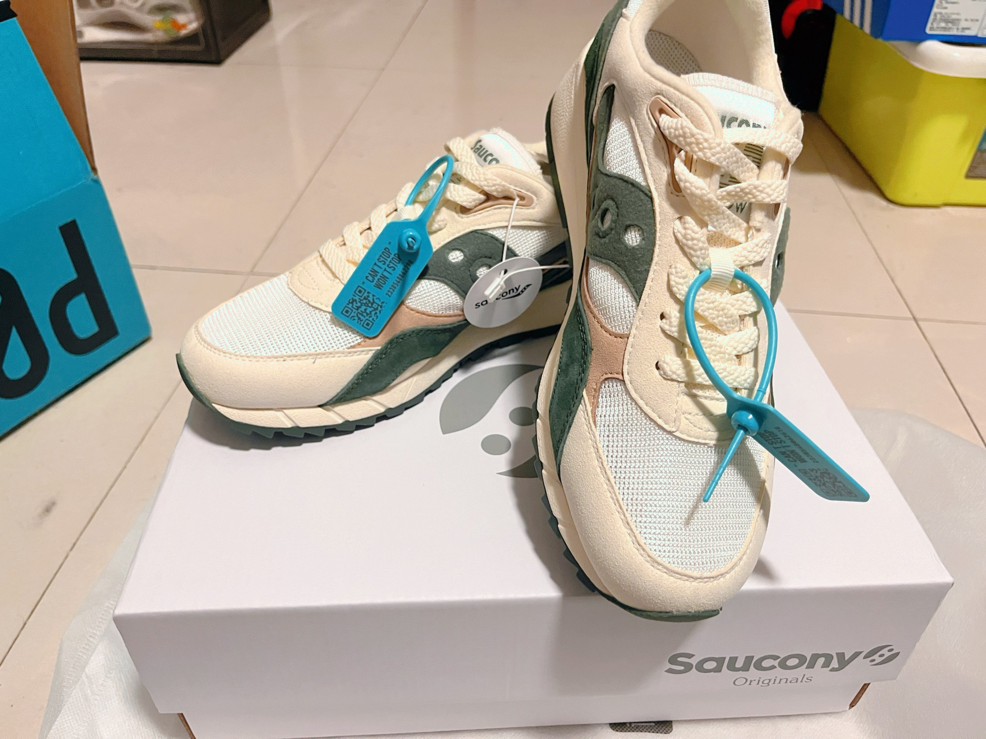 custom review-Saucony Shadow 6000 Anti Bottom Wear Resistant Увеличение Высоты Низкий Топ Беговые кроссовки Унисекс Белый Зеленый