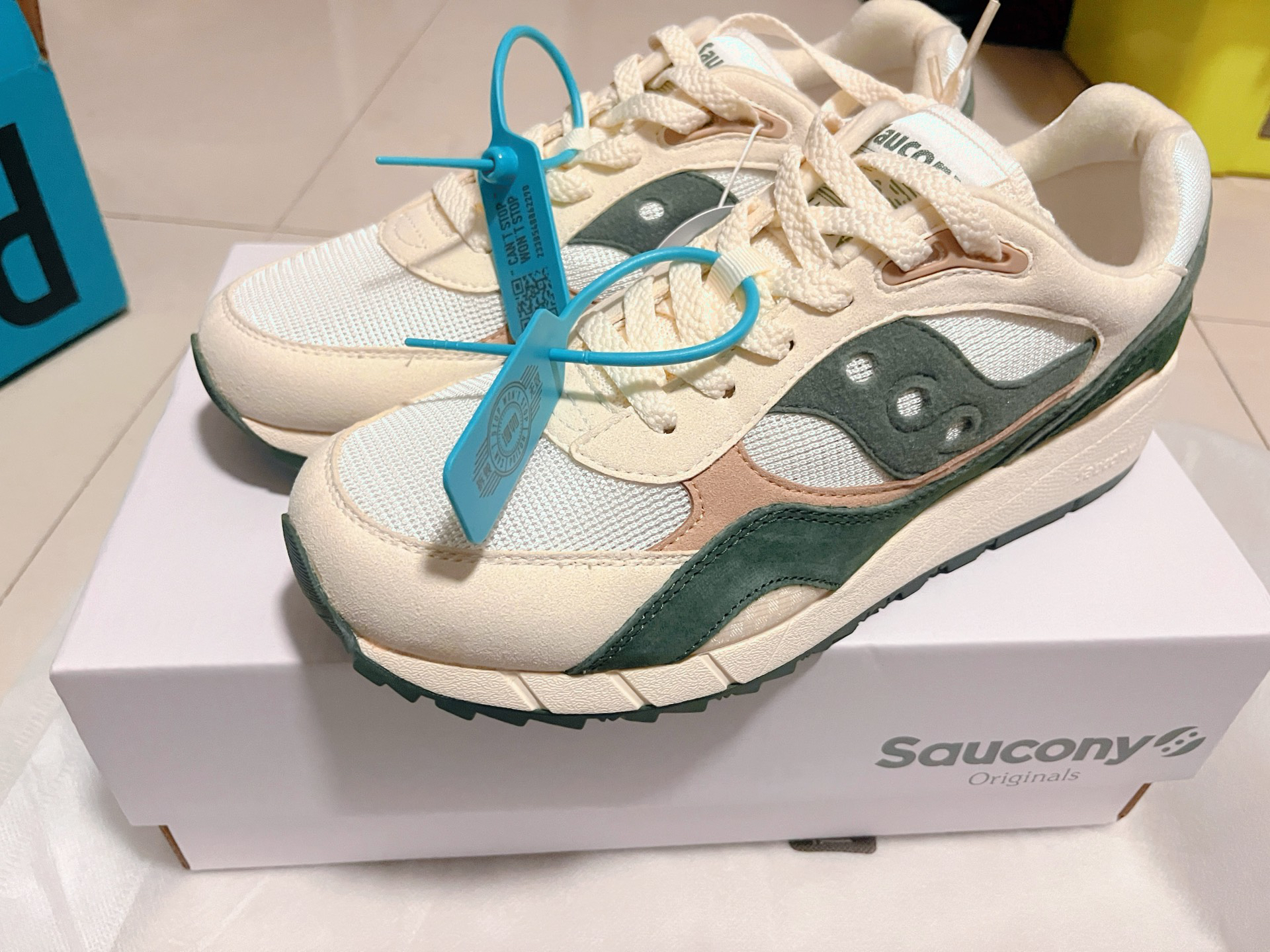 custom review-Saucony Shadow 6000 Anti Bottom Wear Resistant Увеличение Высоты Низкий Топ Беговые кроссовки Унисекс Белый Зеленый