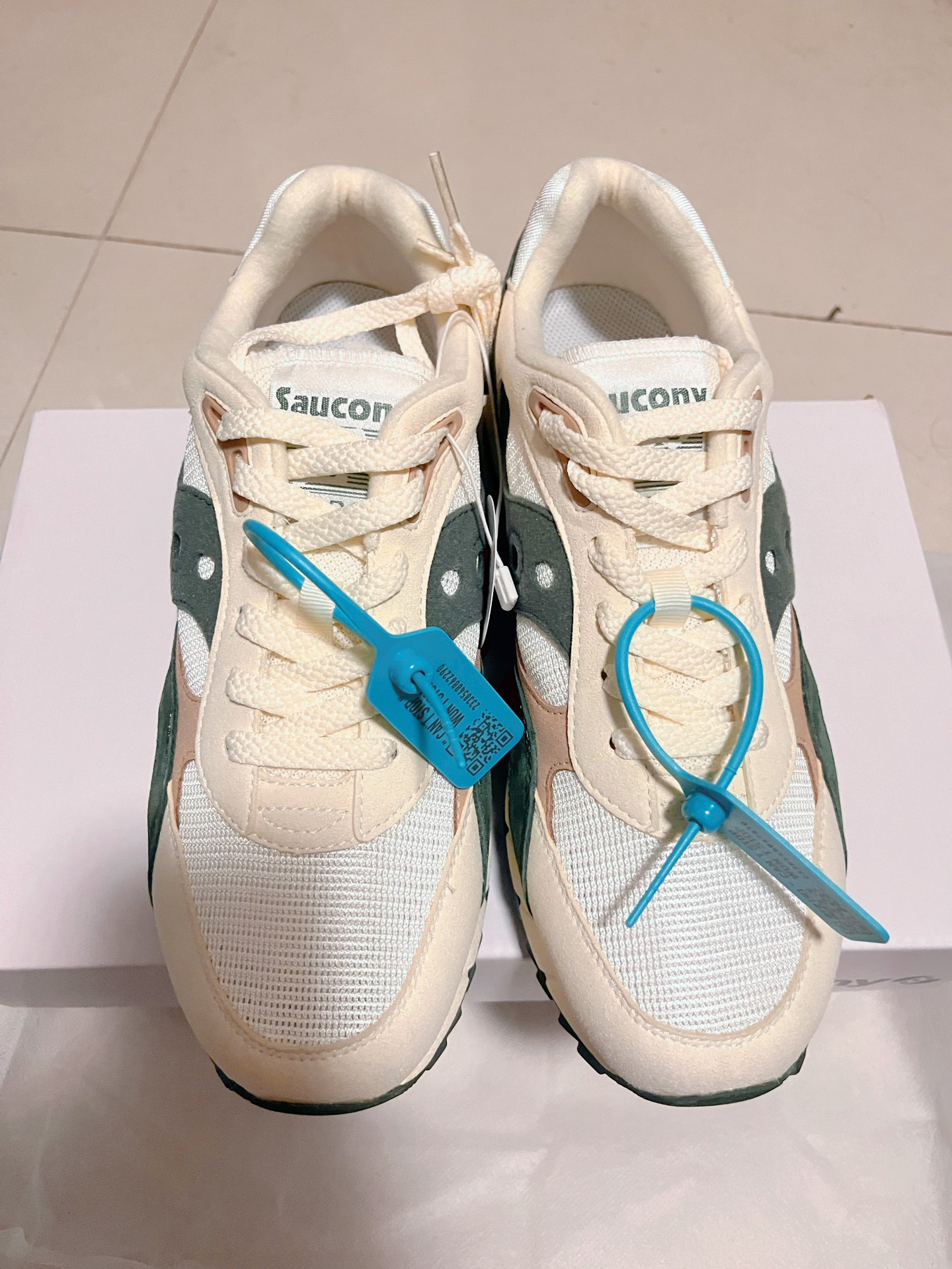 custom review-Saucony Shadow 6000 Anti Bottom Wear Resistant Увеличение Высоты Низкий Топ Беговые кроссовки Унисекс Белый Зеленый