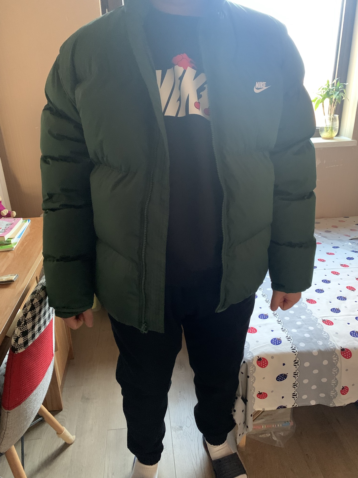custom review-Nike Pine Green Мужские Куртки