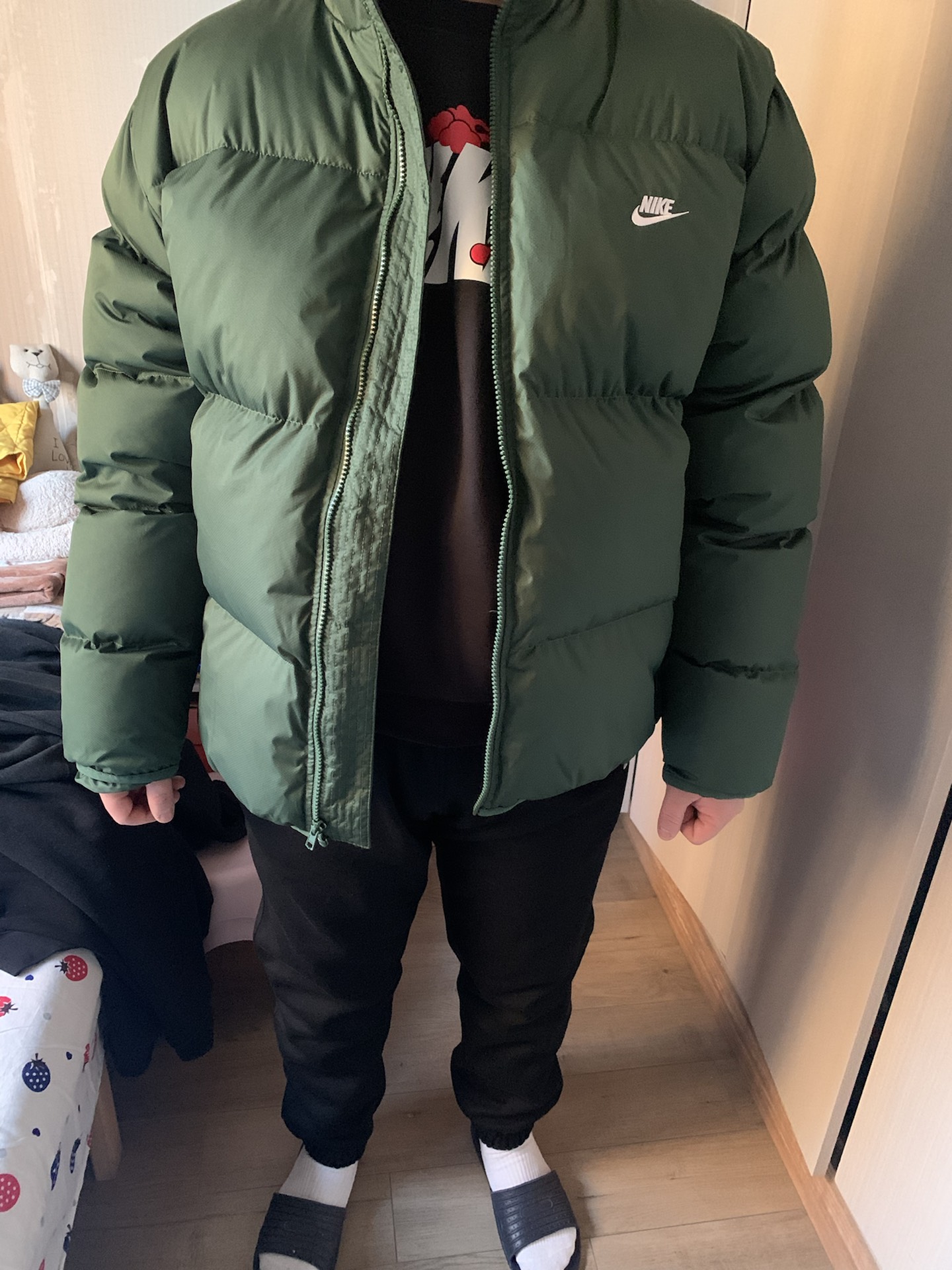 custom review-Nike Pine Green Мужские Куртки