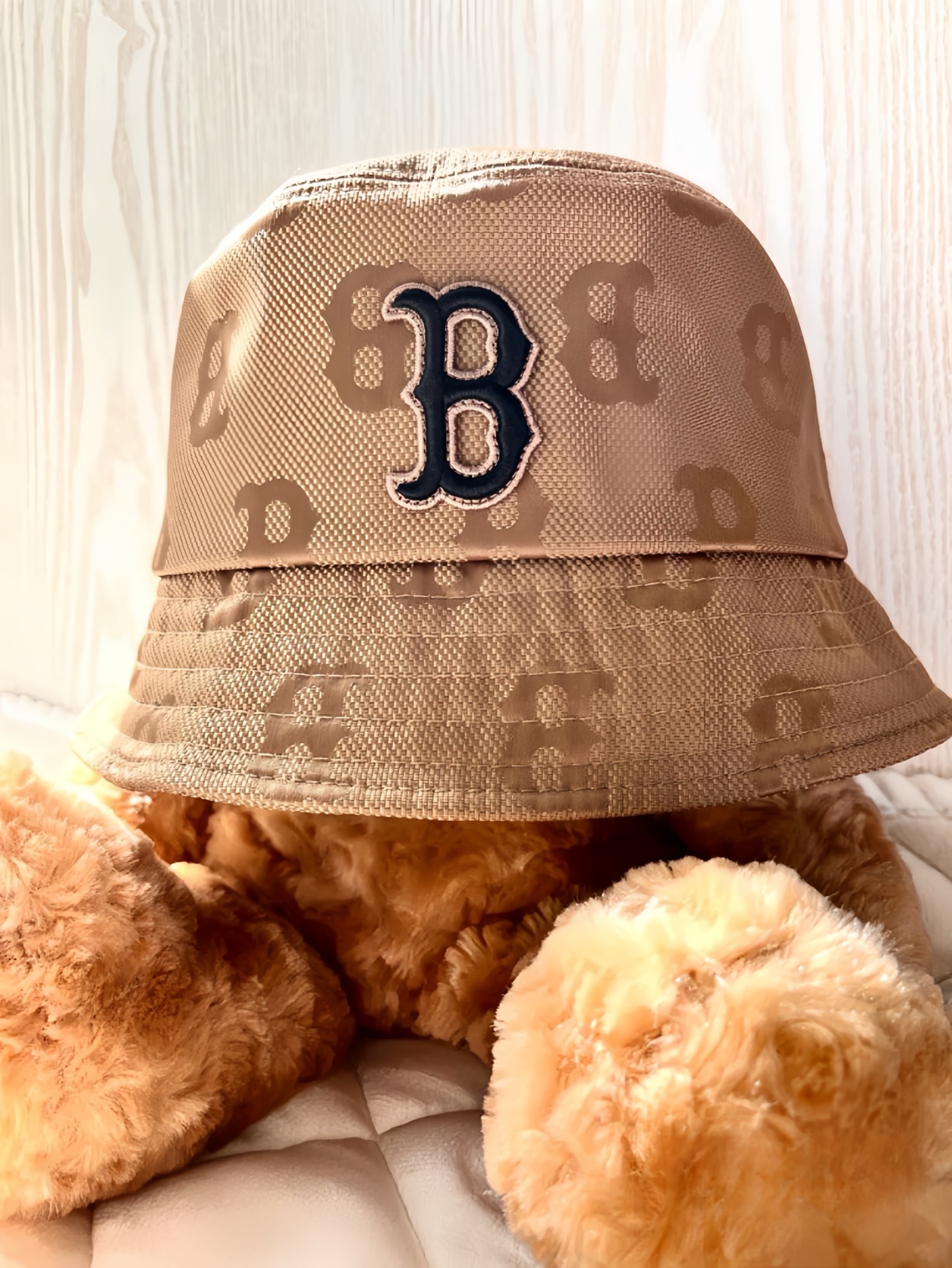 mlb 大标老花满标渔夫帽 3ahtm02 咖色b43bgd s 这款帽子出得比较早了