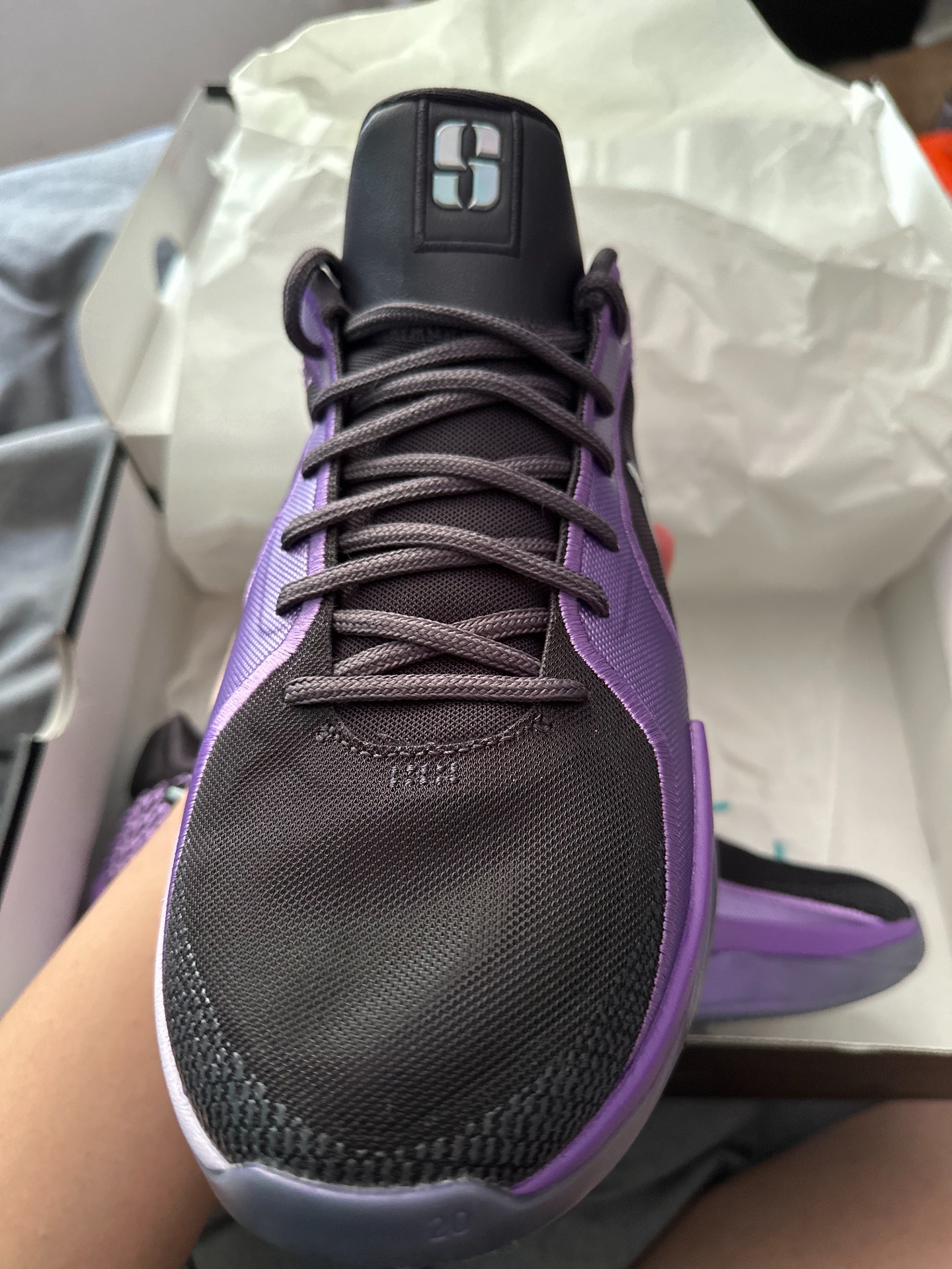 custom review-Nike Sabrina 2 Slip-resistant Abrasion-resistant Low Top Баскетбольные кроссовки Женские Фиолетовый Черный