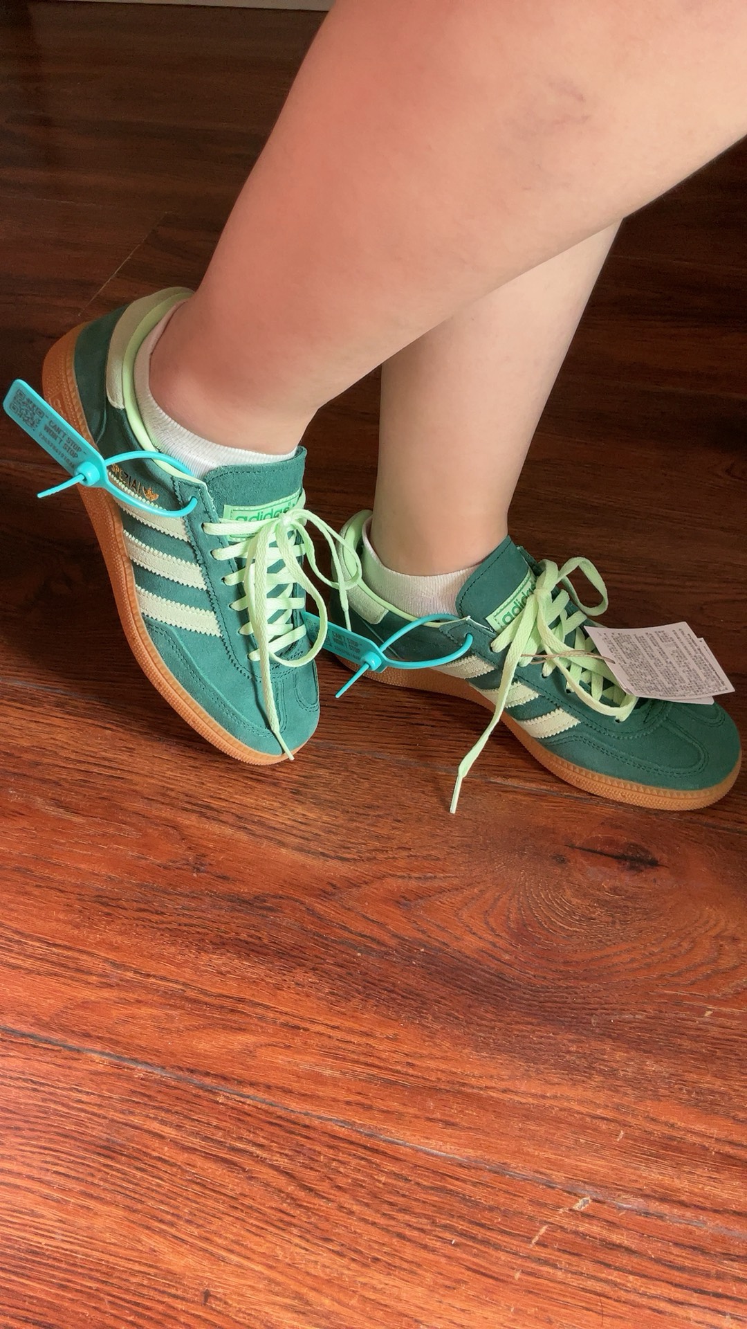 custom review-Adidas Originals HANDBALL SPEZIAL Устойчивые к истиранию Низкие Кроссовки для скейтбординга Женские Зеленые