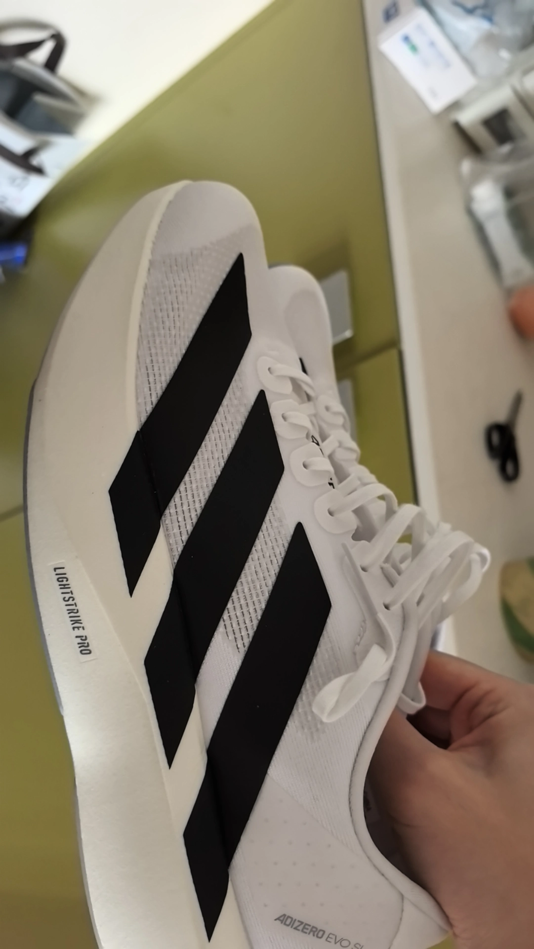 custom review-Adidas Adizero Evo SL Амортизация Износостойкие Низкие Кроссовки для Бега Мужские Белый Черный