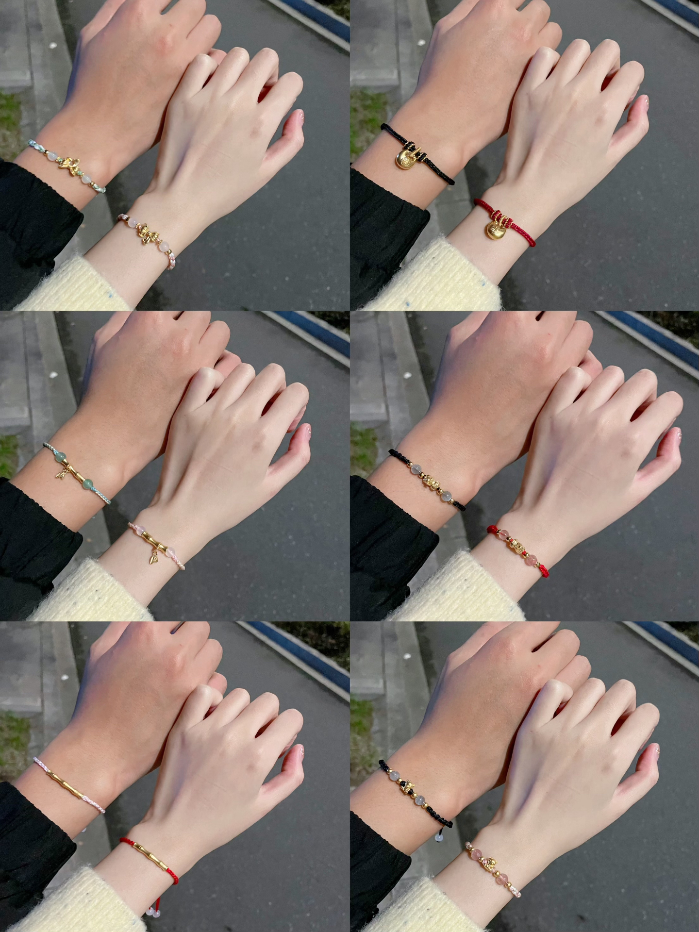 私藏黄金情侣手链合集✨把新中式的风吹到每对情侣手上!