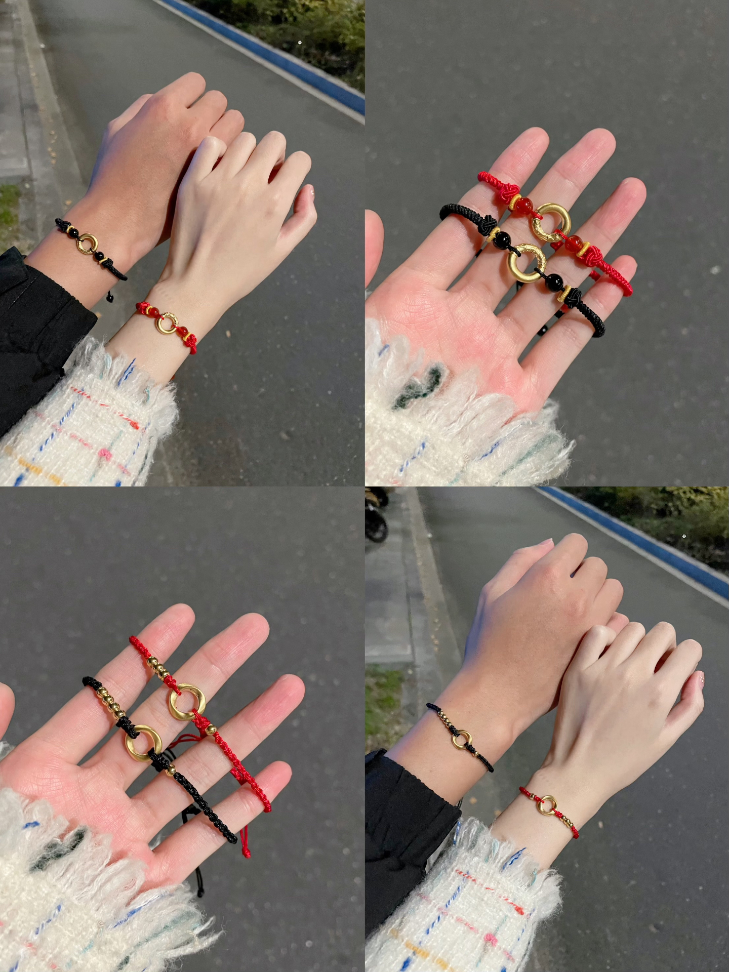 手链还是黄金的香!可以一直戴的新中式情侣手链合集!