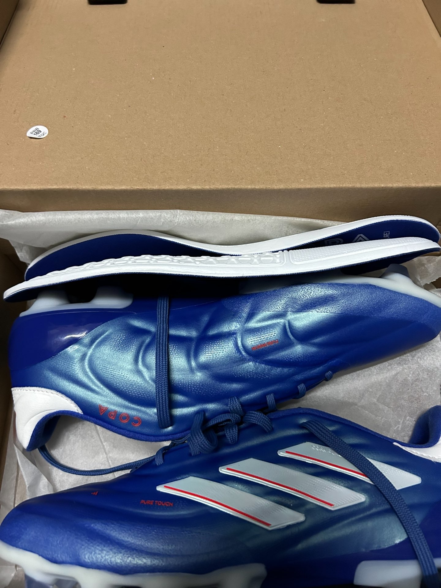 custom review-Adidas Copa Pure 2,1 Амортизация Футбольные бутсы Унисекс Blue