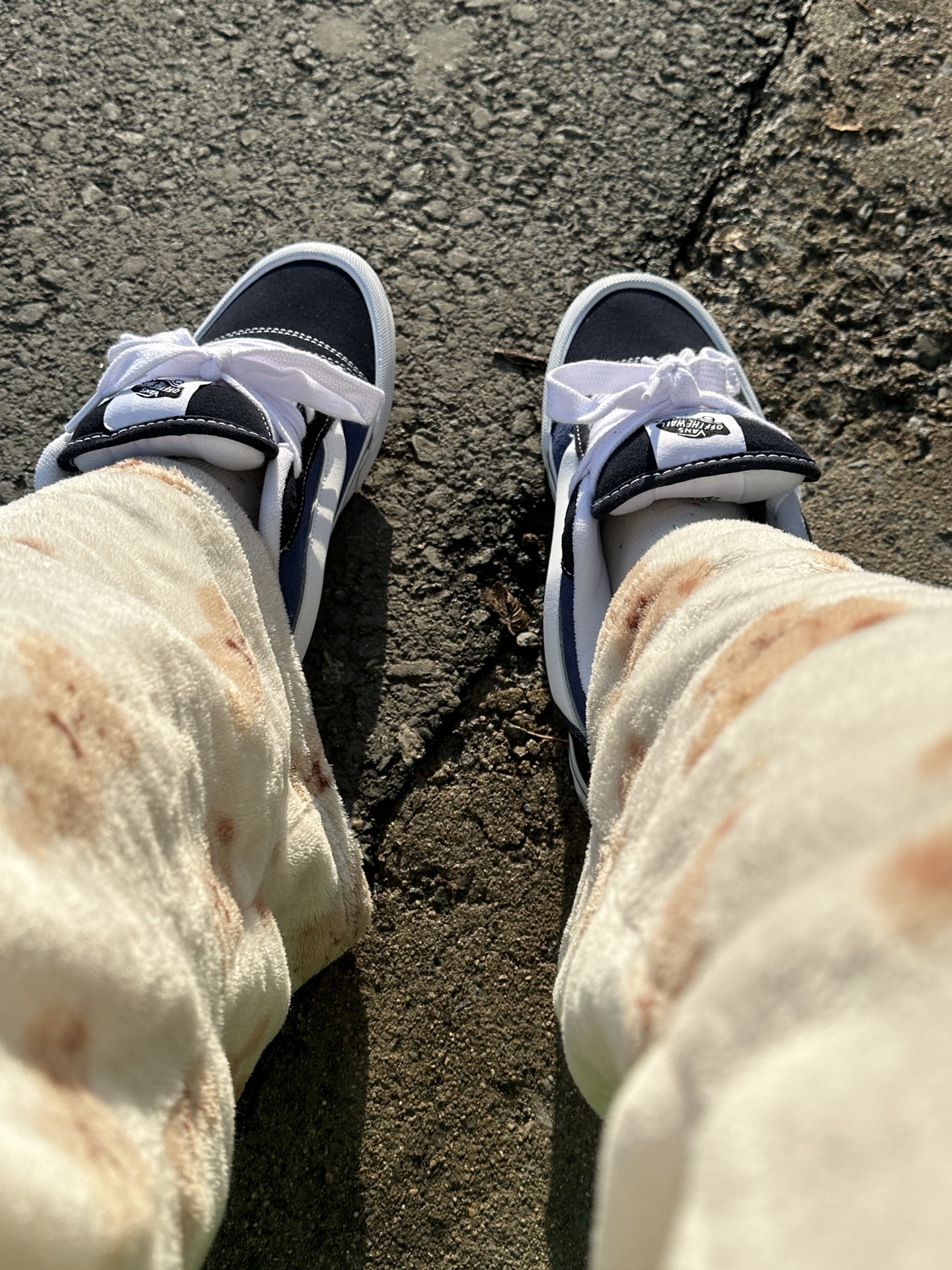 custom review-Vans Knu Skool Устойчивые к истиранию низкие скейтбордические кроссовки унисекс синие и белые