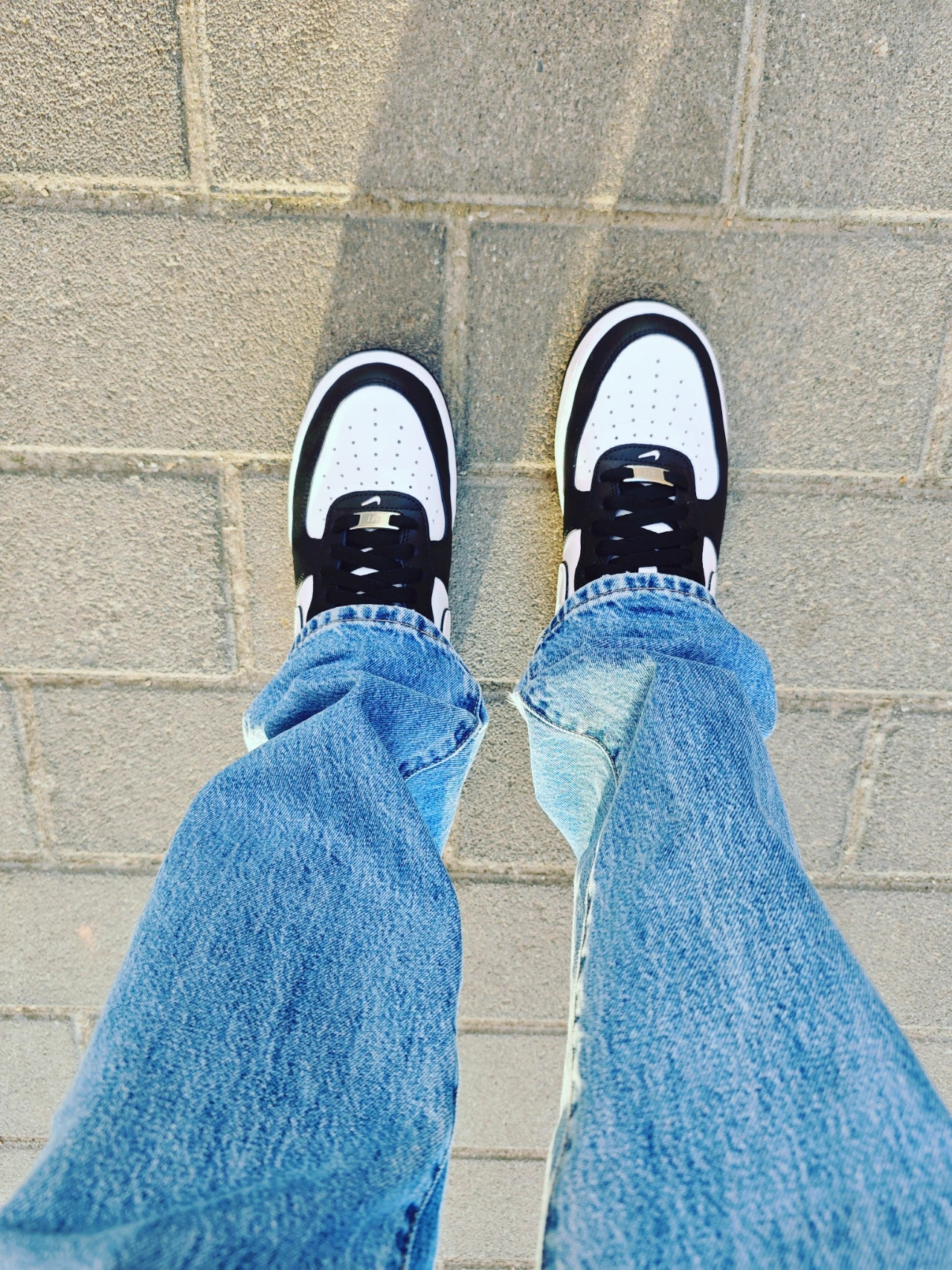 custom review-Nike Air Force 1 Low '07 White Swoosh Panda