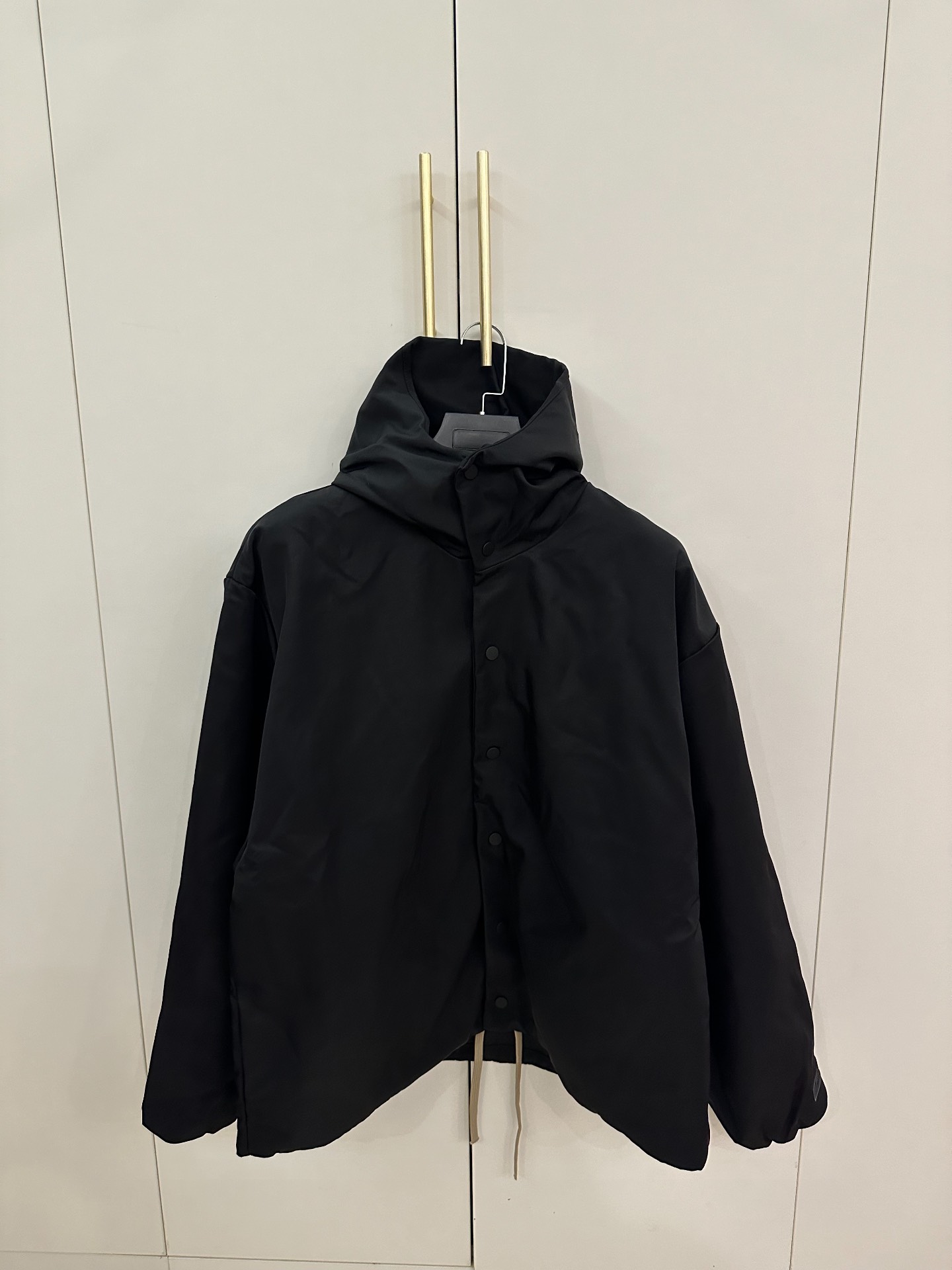 custom review-Fear Of God Essentials Fall24 BACK TO SCHOOL Series Метеоритный Черный Черный Мужские Куртки