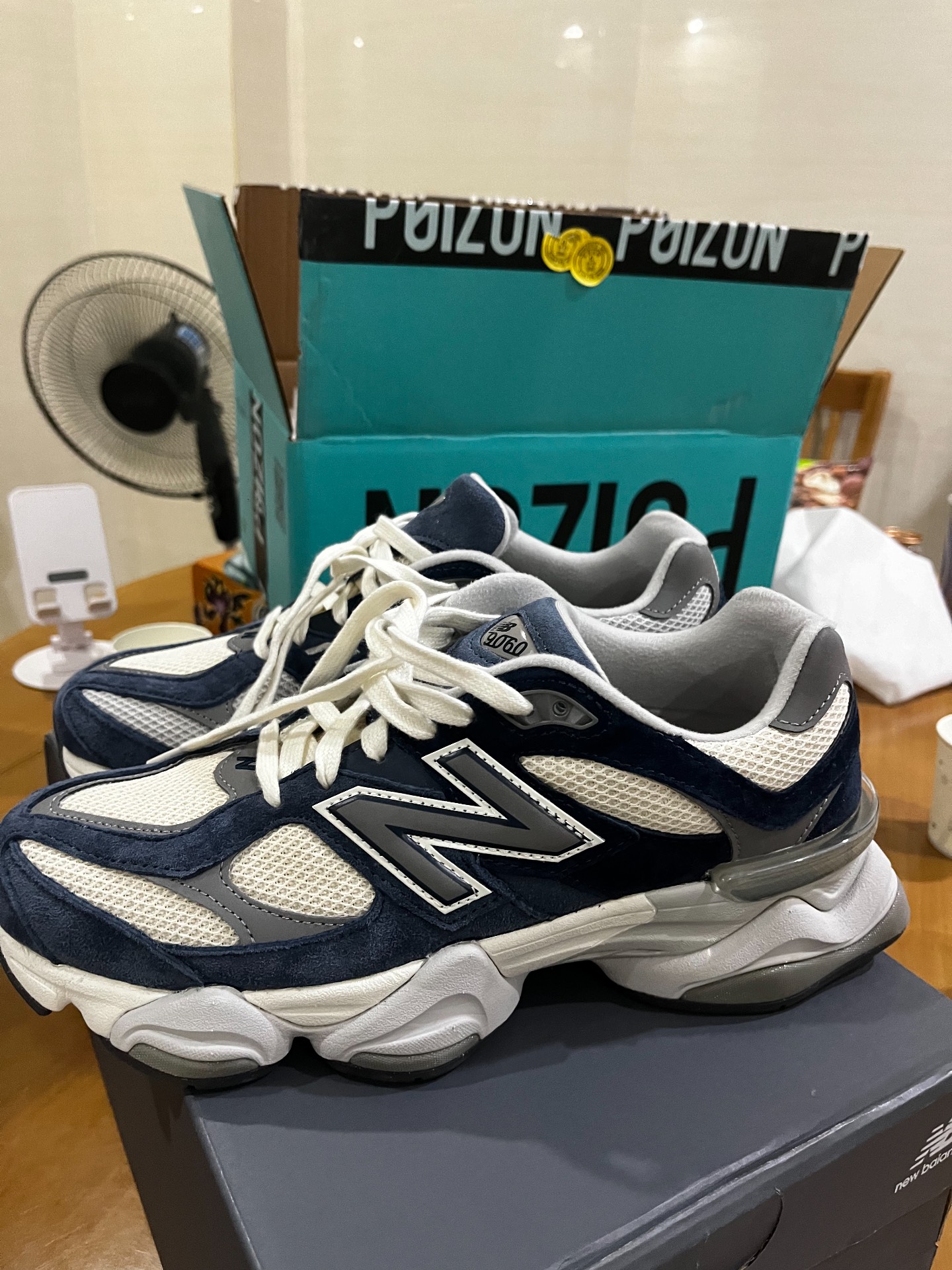 custom review-New Balance NB 9060 Low Топ Кэжуал Унисекс Light Синий