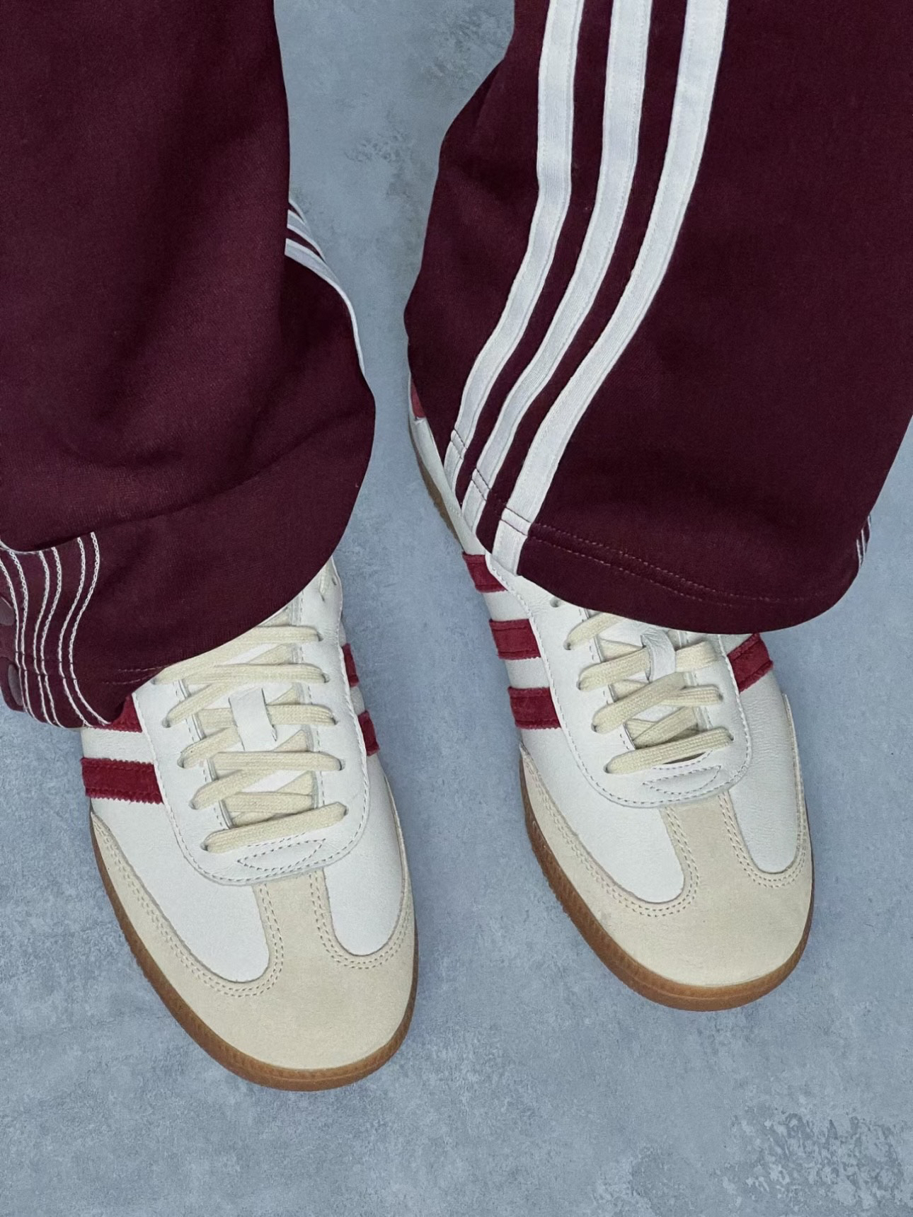 custom review-SPORTY RICH x adidas originals Samba Устойчивые к истиранию низкие скейтбординговые кроссовки унисекс Белый Красный