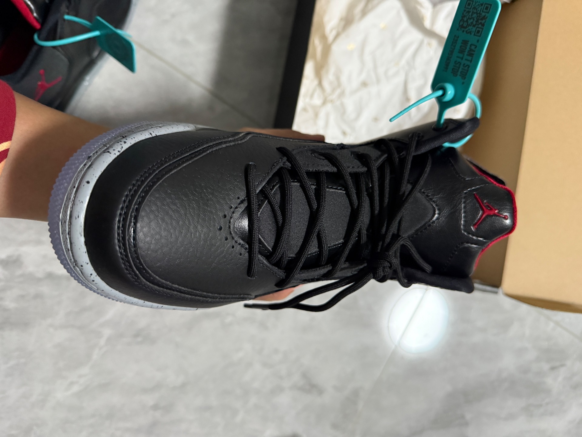 custom review-Jordan Courtside 23 Black Particle Grey