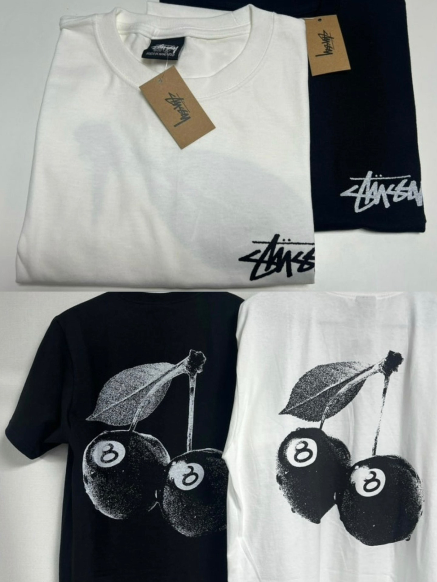 stussy樱桃90黑八来咯～24ss新款nice