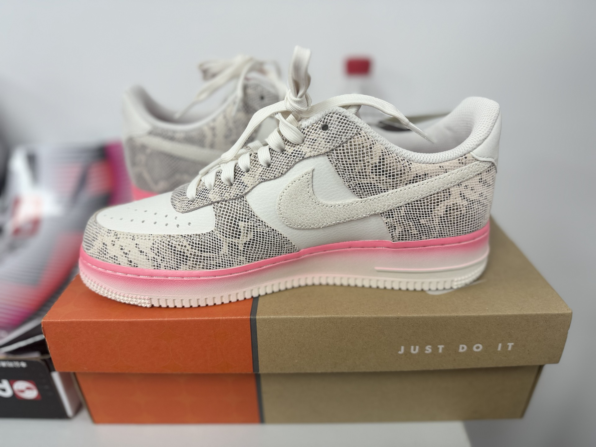 custom review-Nike Air Force 1 Our Force 1 Low Топ Скейтборд Кроссовки Женские Белый Розовый