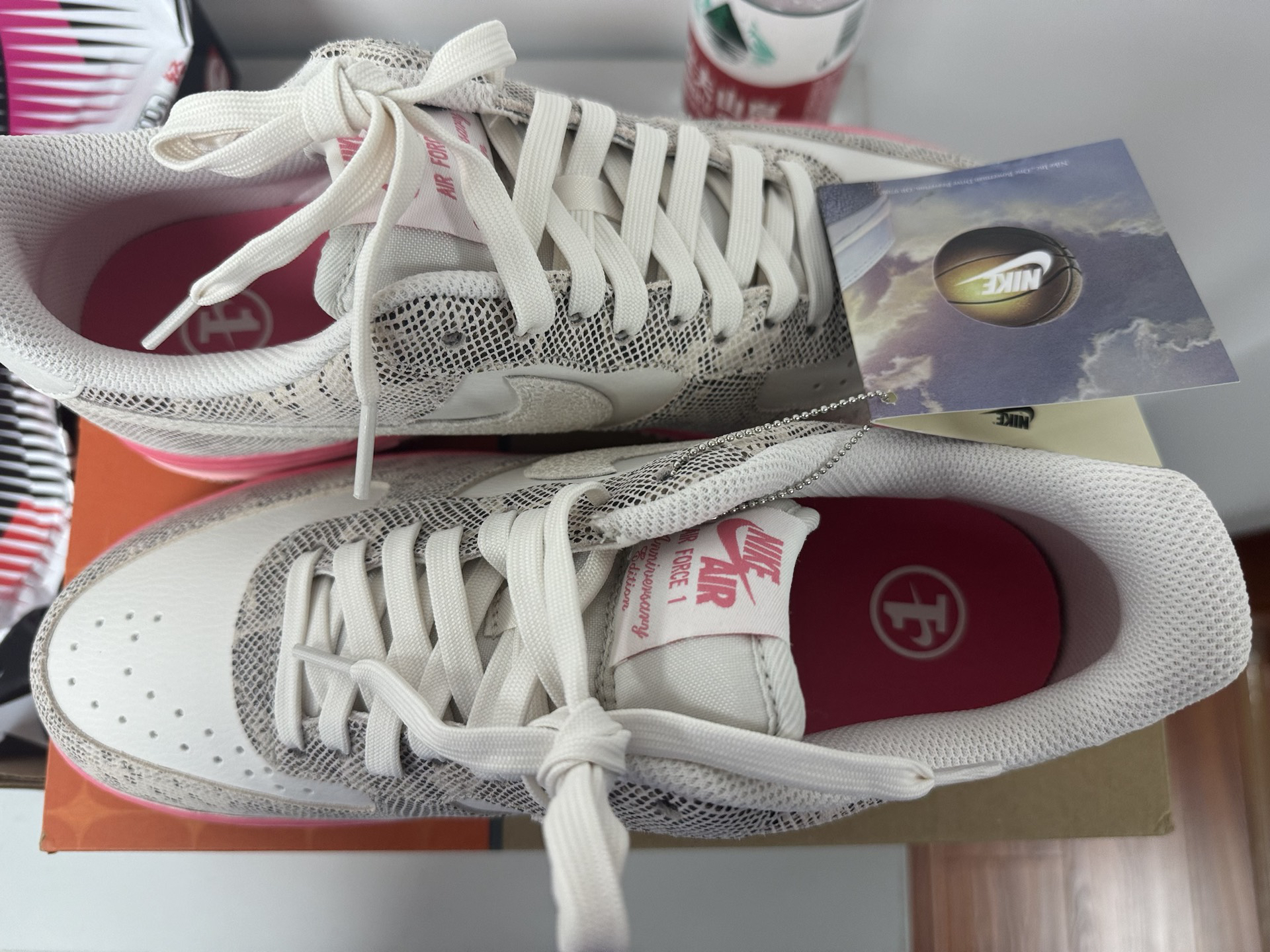 custom review-Nike Air Force 1 Our Force 1 Low Топ Скейтборд Кроссовки Женские Белый Розовый