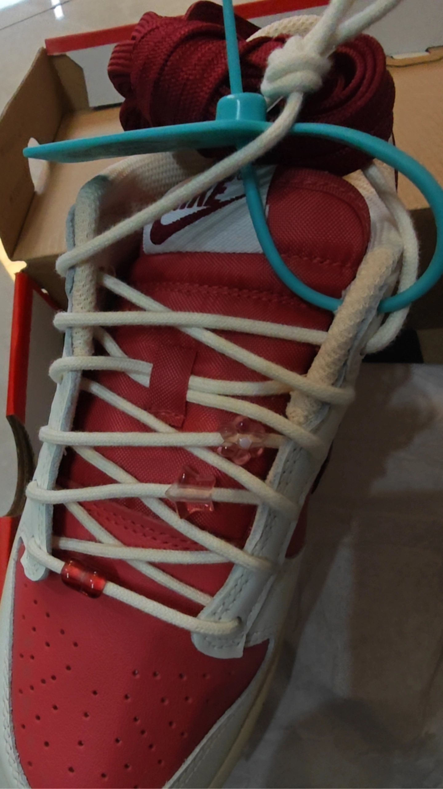 custom review-Nike Dunk Low 'День святого Валентина' Устойчивый к истиранию Низкий Топ Кэжуал Женские Белый Красный