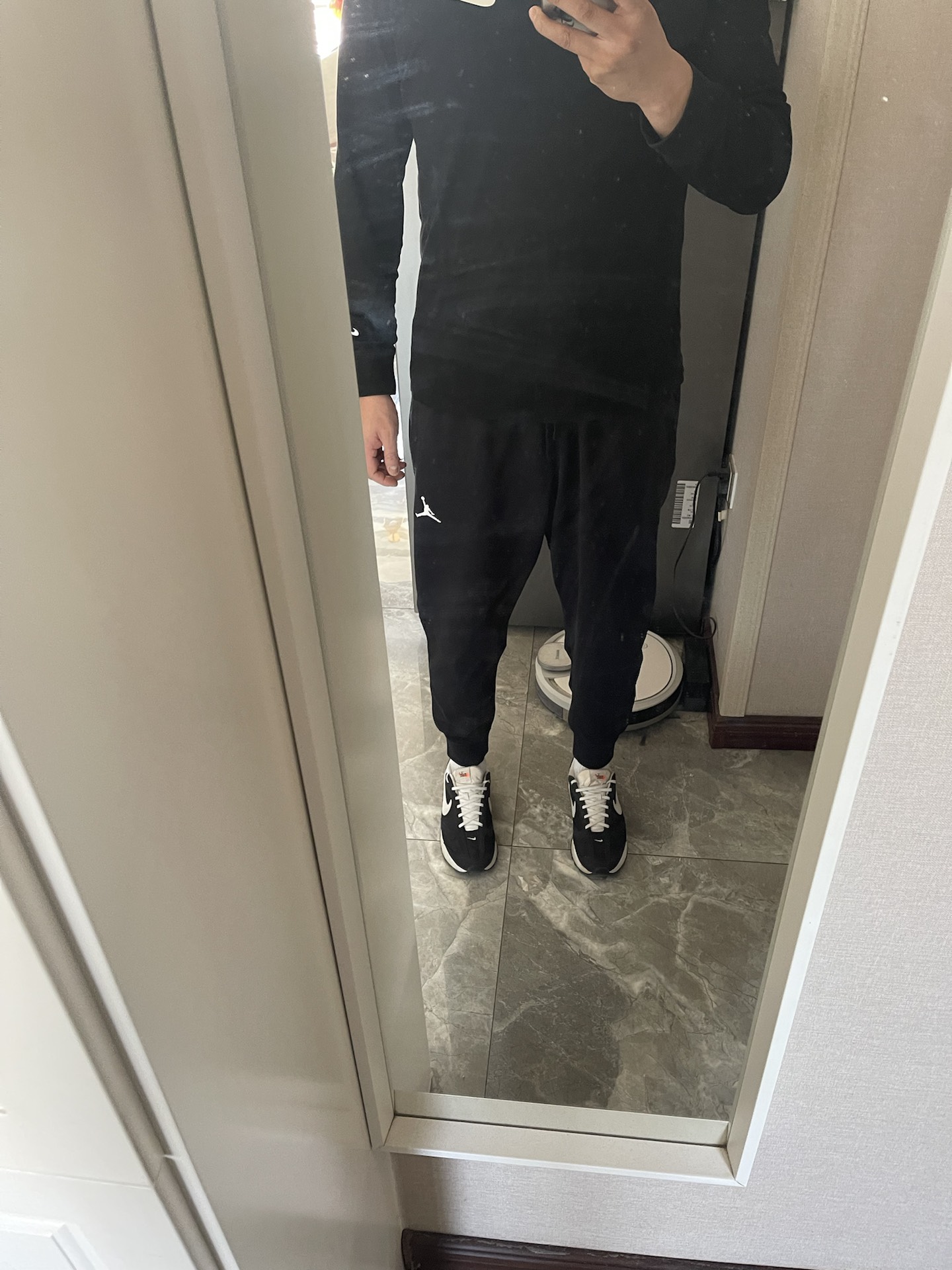 custom review-Jordan Sport Вязаные тренировочные брюки мужские черные